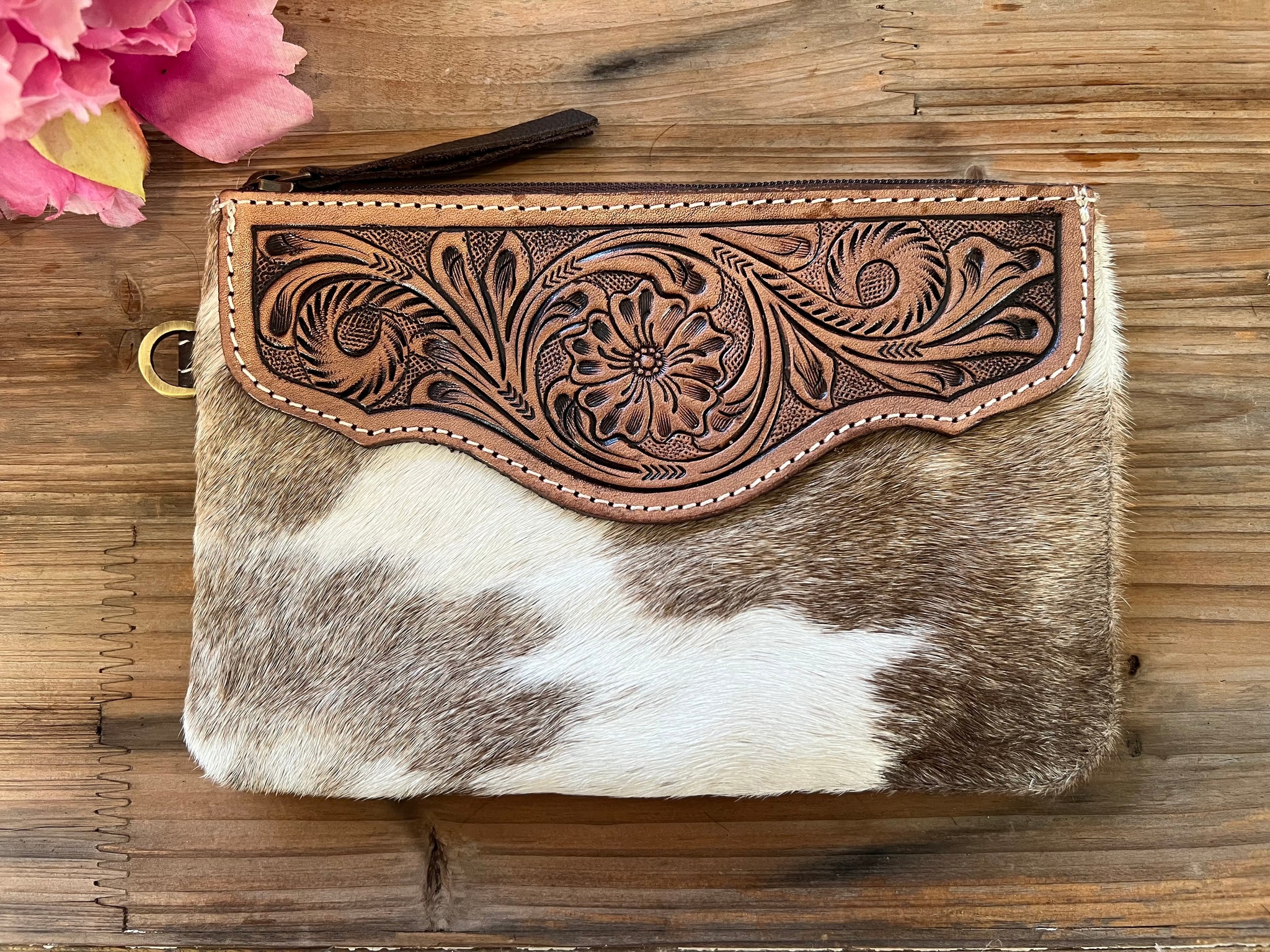 ‘Molly’ Cowhide Clutch