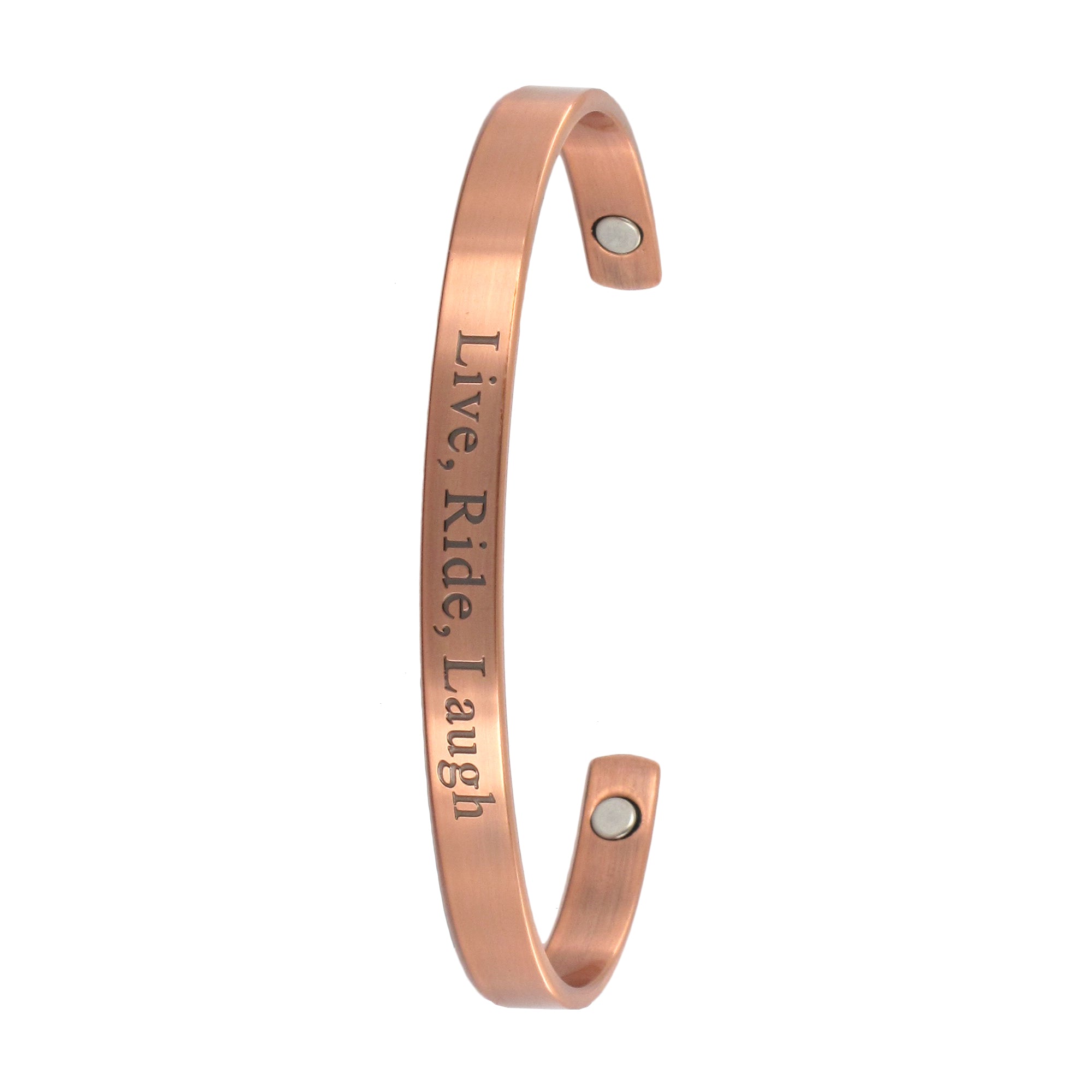 Copper Bracelet - Live, Ride, Laugh