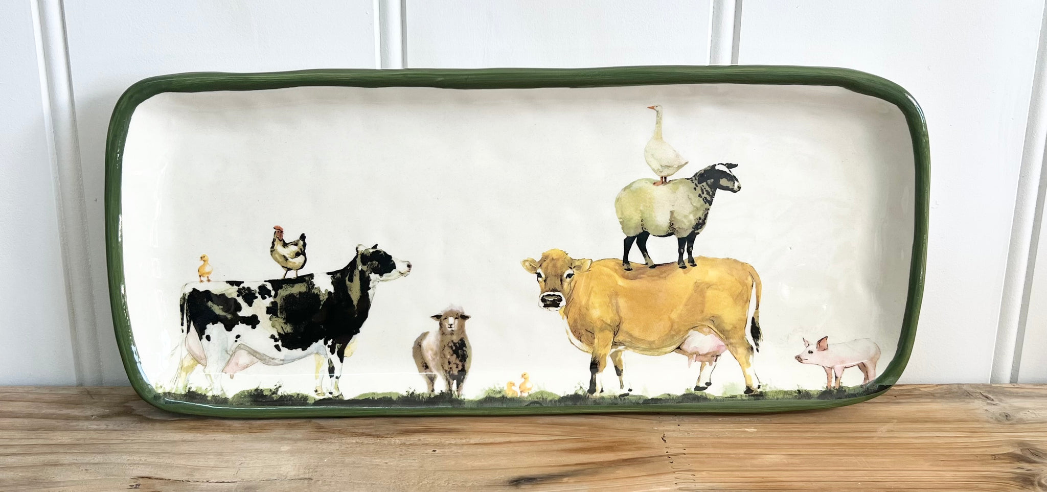 *** PRE-ORDER*** Farm Yard Ceramic Platter