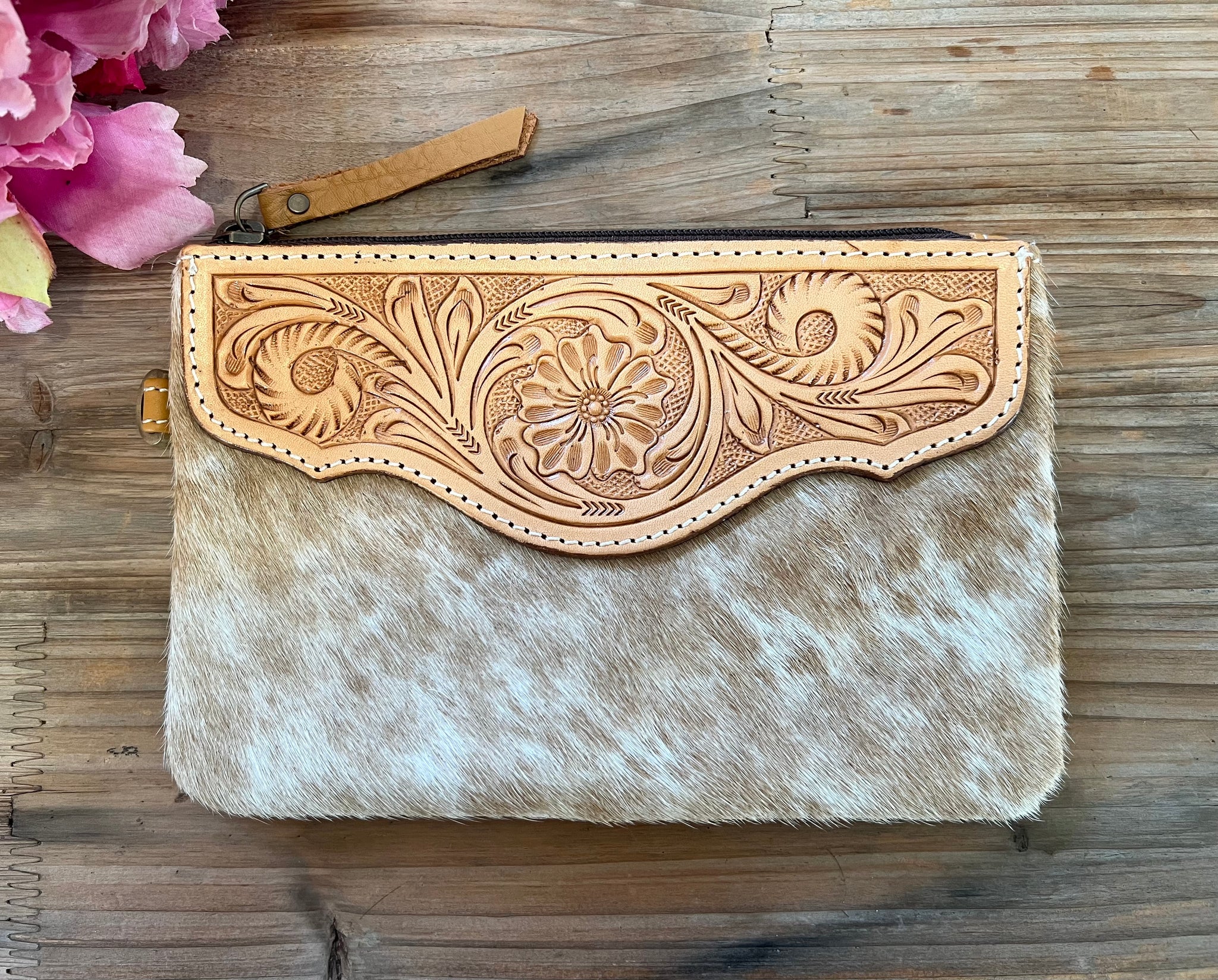 ‘Molly’ Cowhide Clutch
