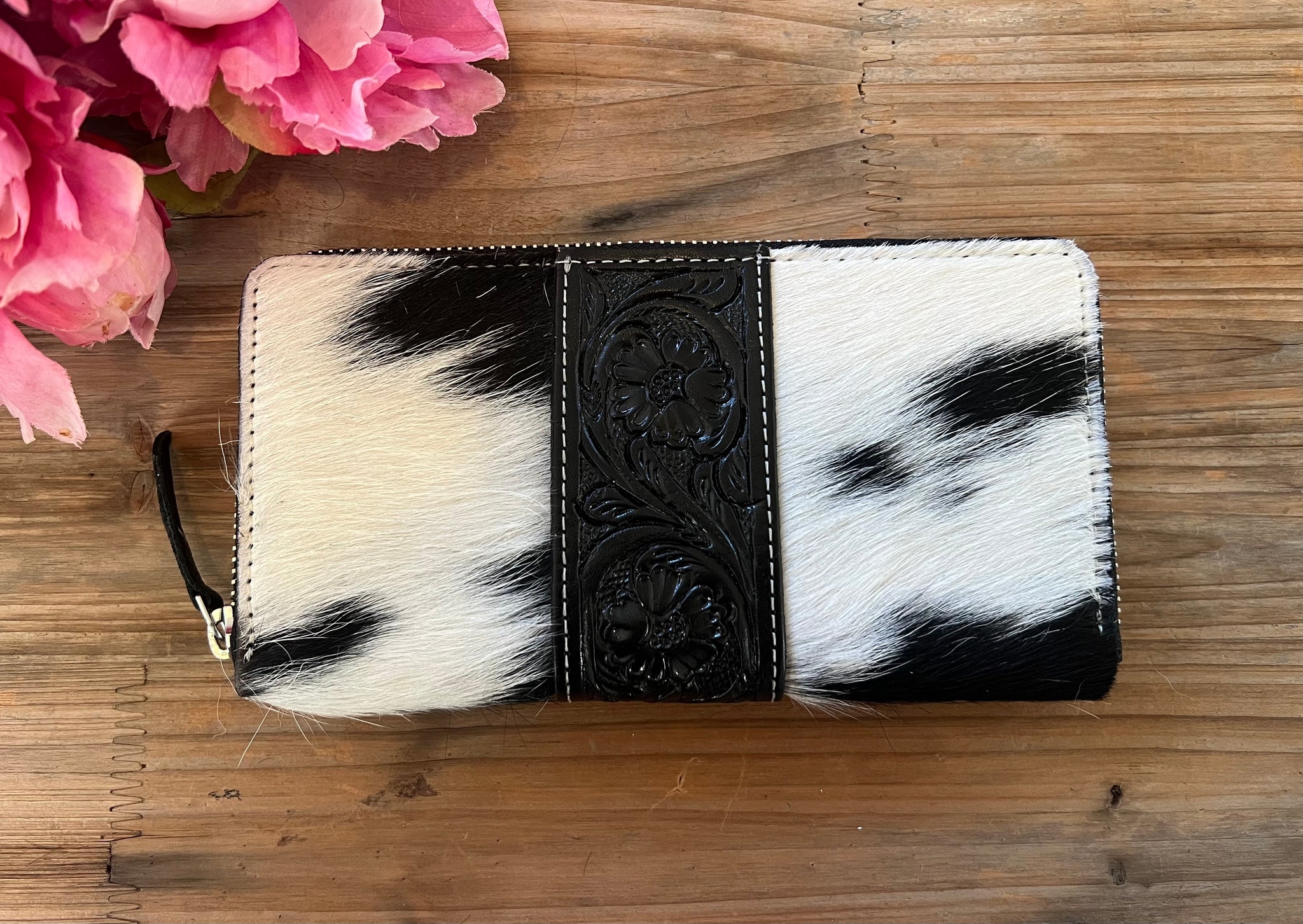 ‘Billie’ Cowhide Tooled Wallet