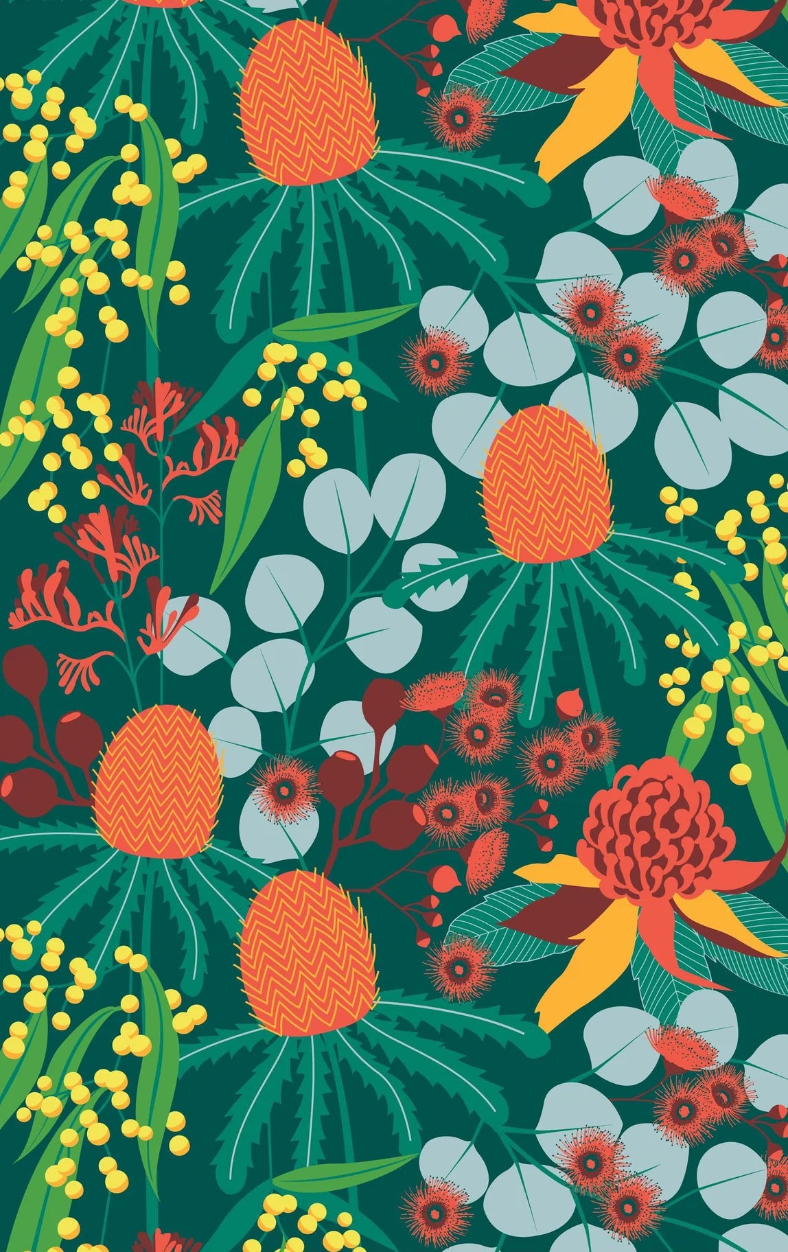 ‘Aussie Botanicals’ Tea Towels