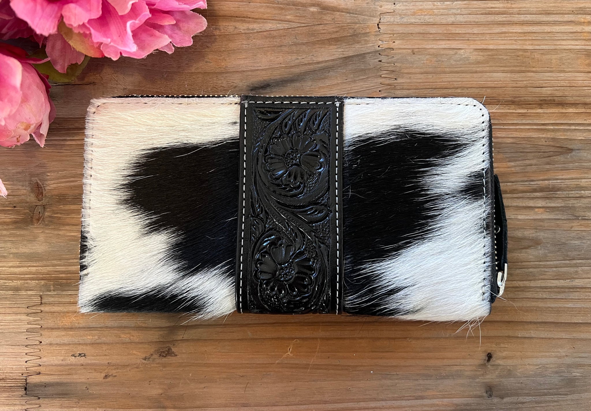 ‘Billie’ Cowhide Tooled Wallet