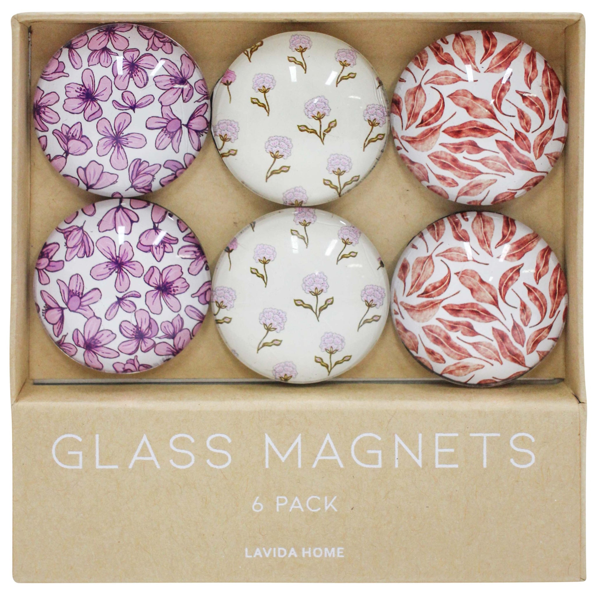 Lilac Glass Magnets