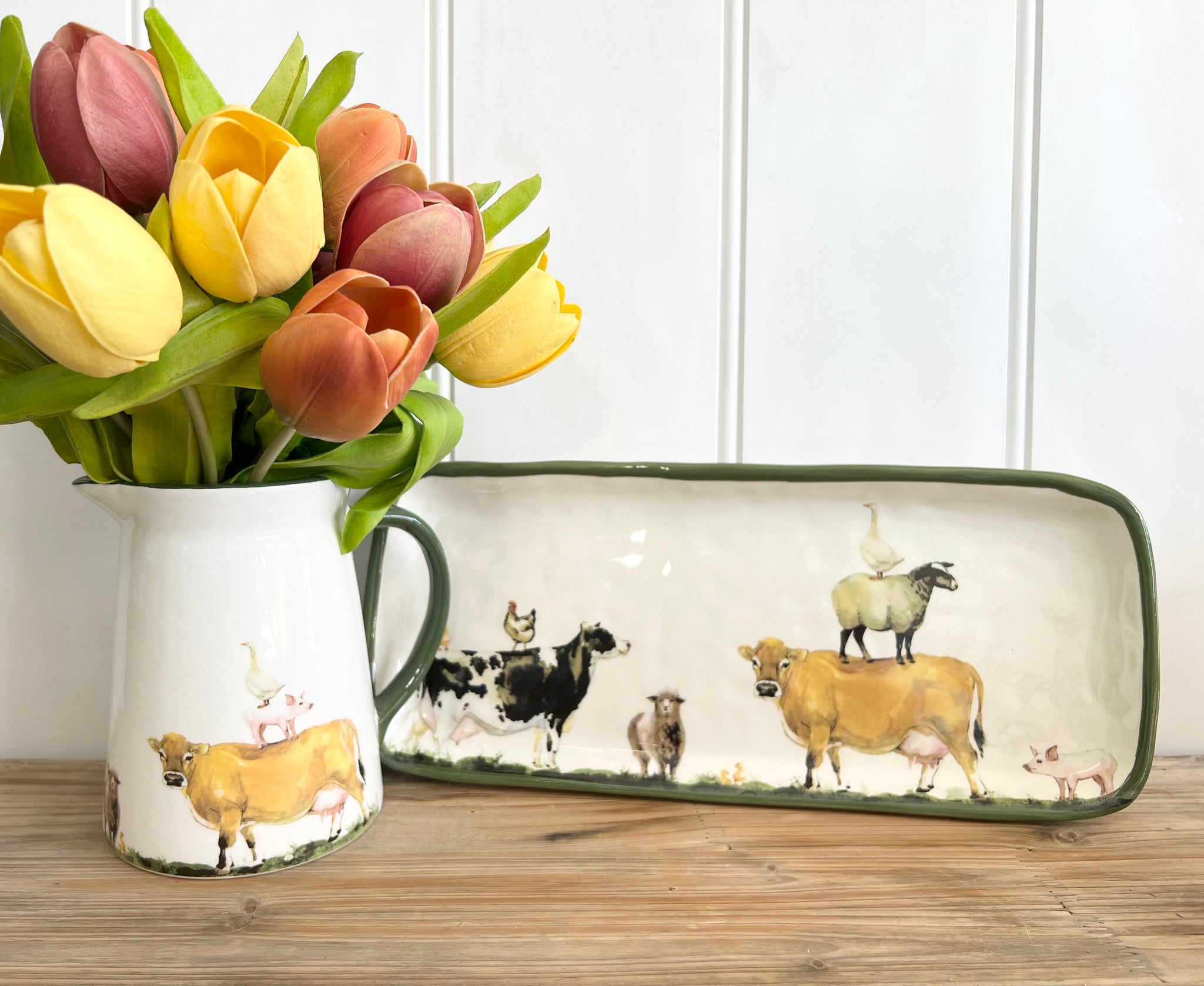 ***PRE-ORDER*** Farm Yard Ceramic Jug