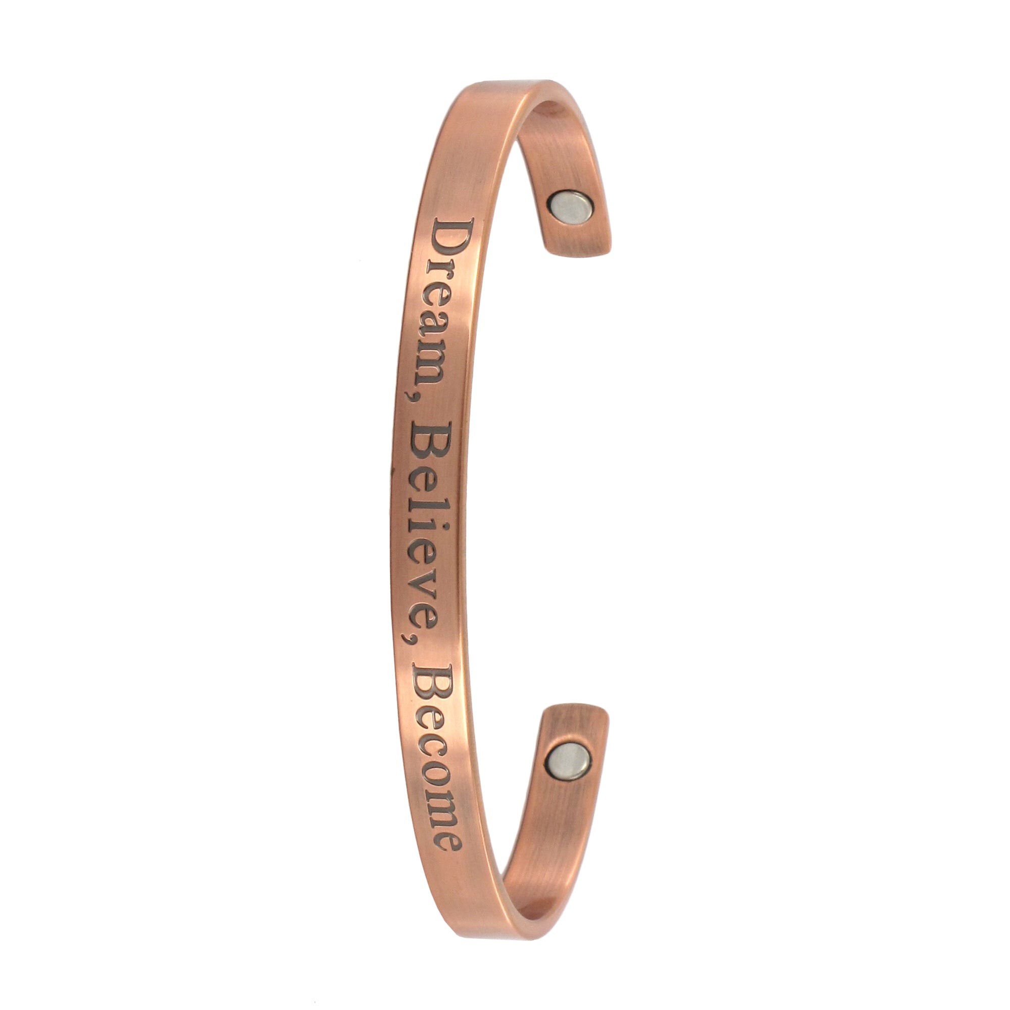 Copper Bracelet - Dream, Believe, Become