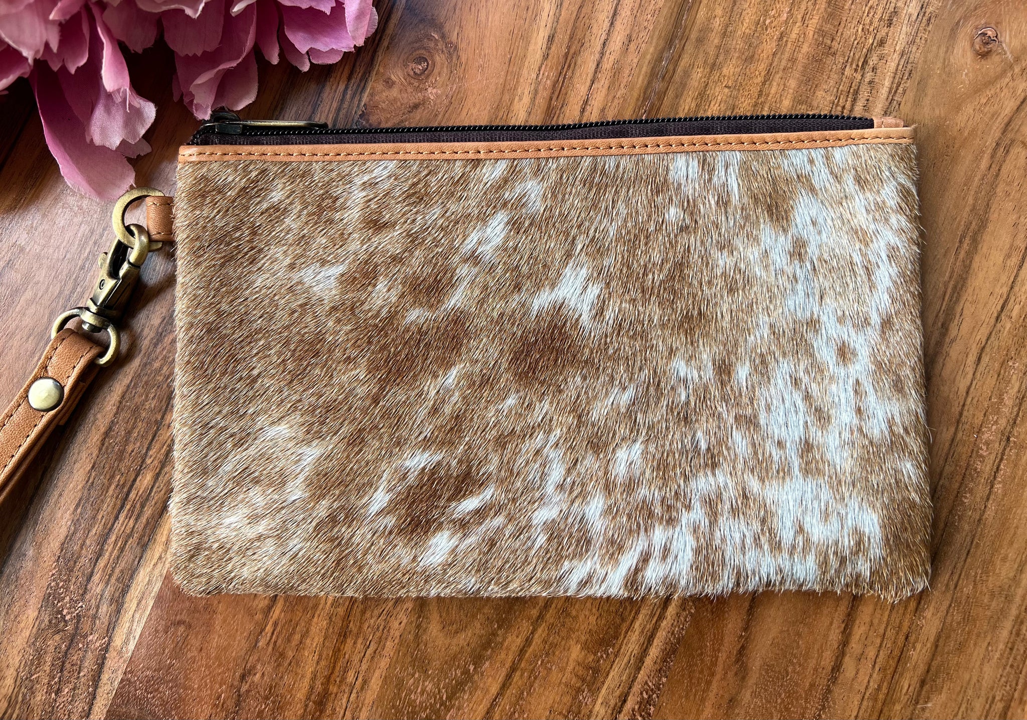 ‘Harper' Cowhide Clutch