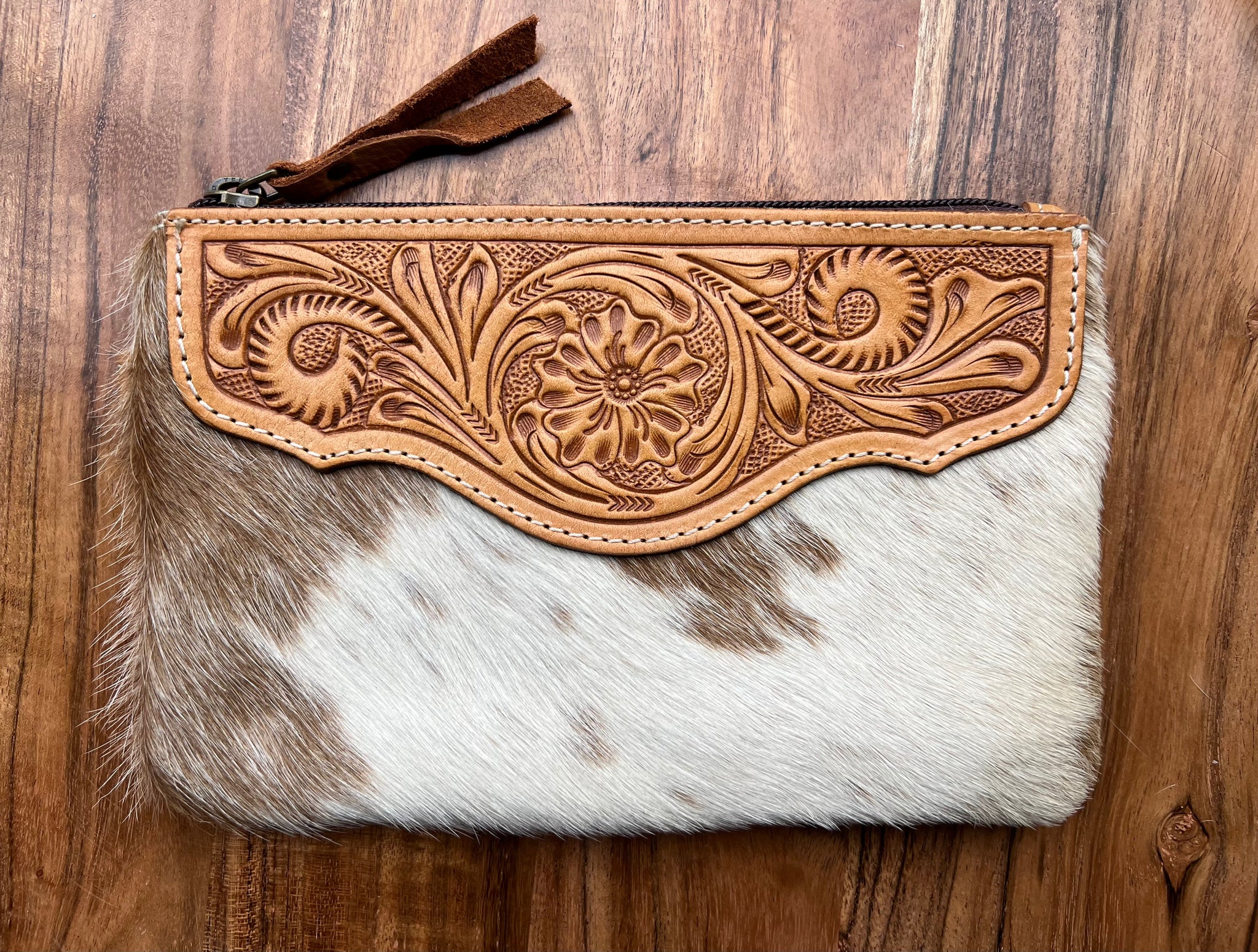 ‘Molly’ Cowhide Clutch