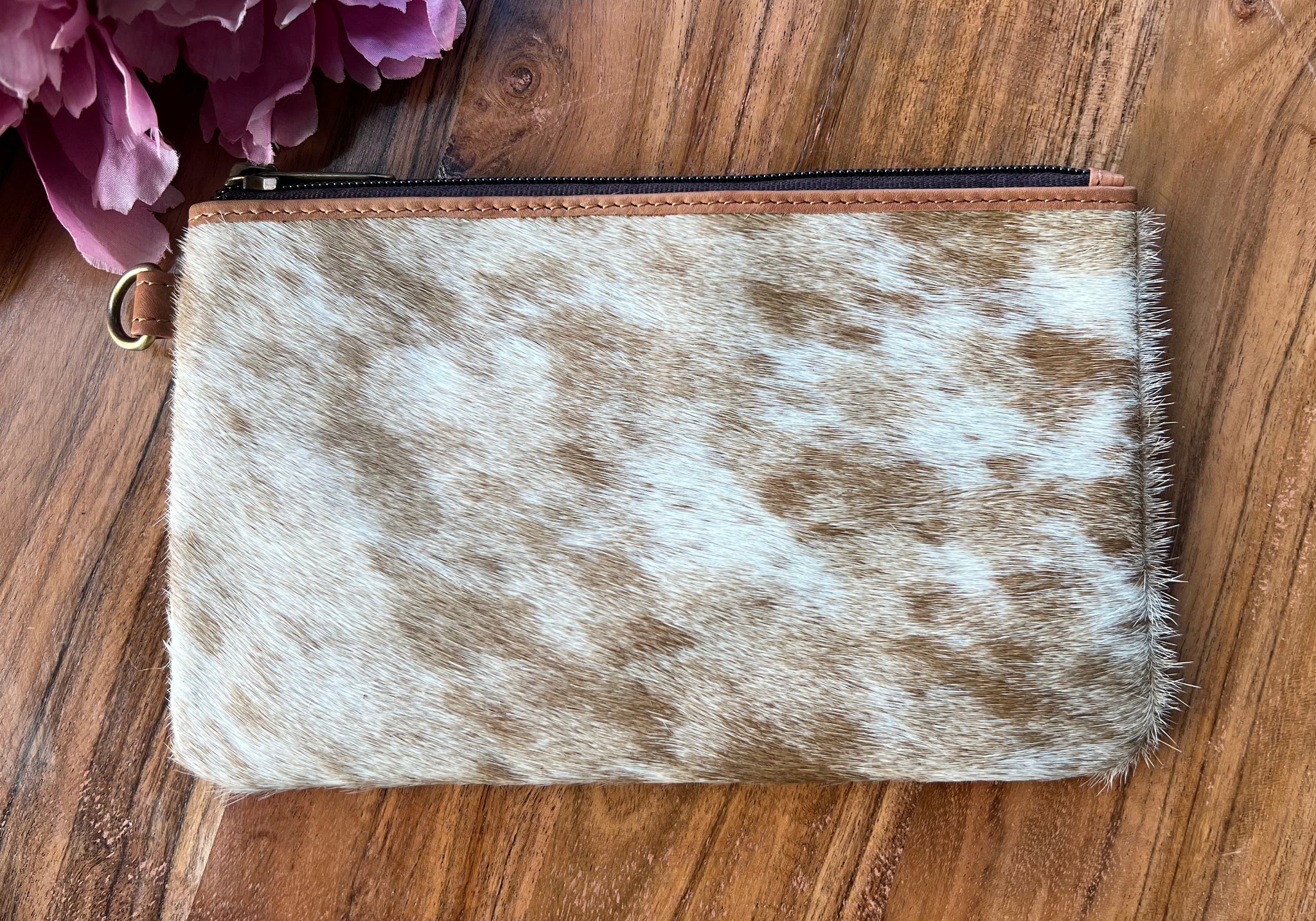 ‘Harper' Cowhide Clutch