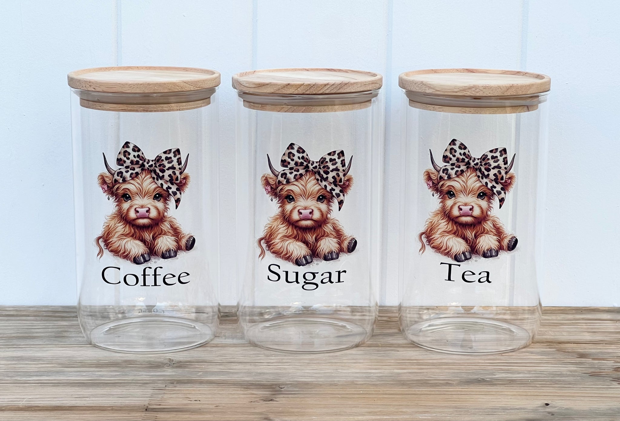 Highland Calf Canisters