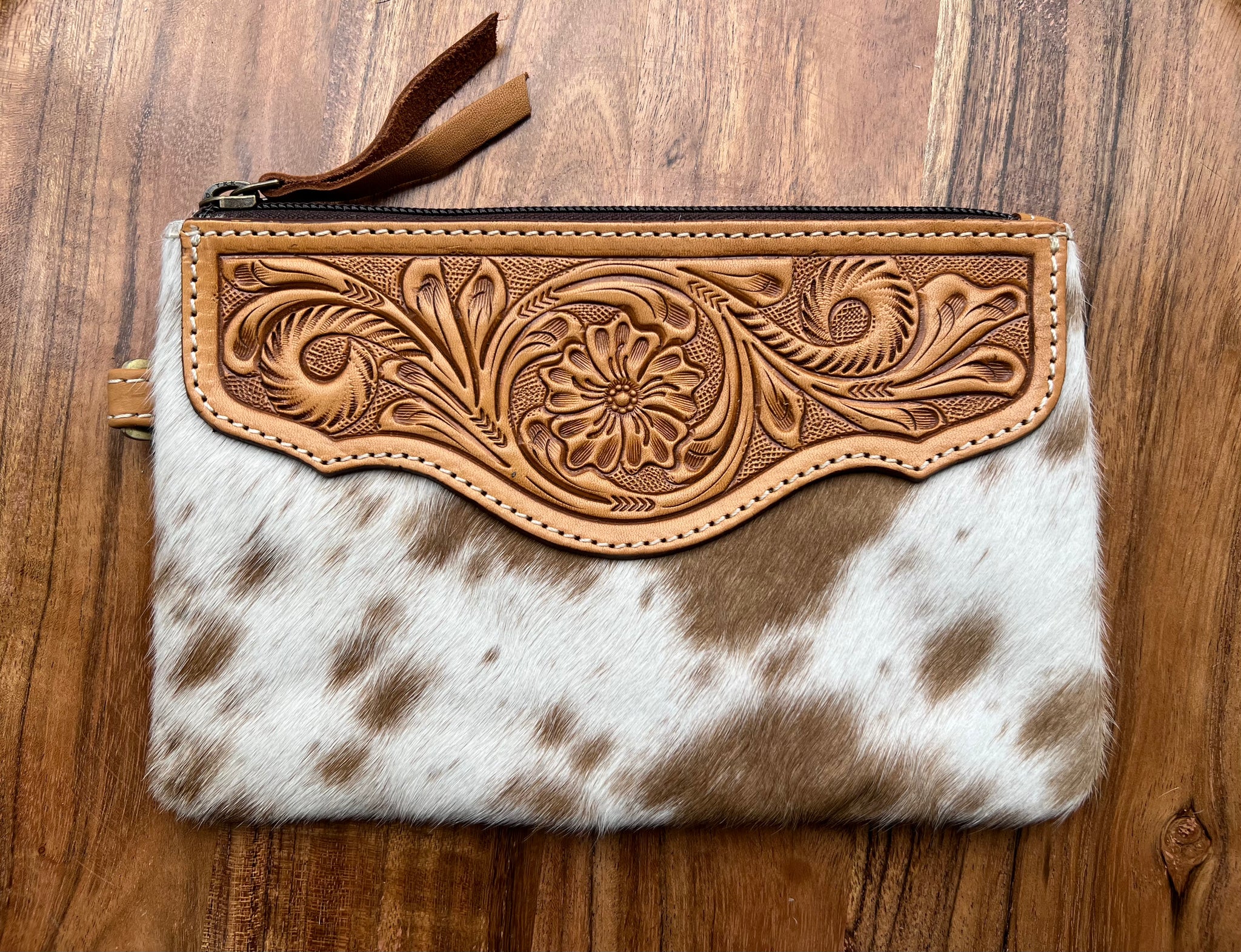 ‘Molly’ Cowhide Clutch