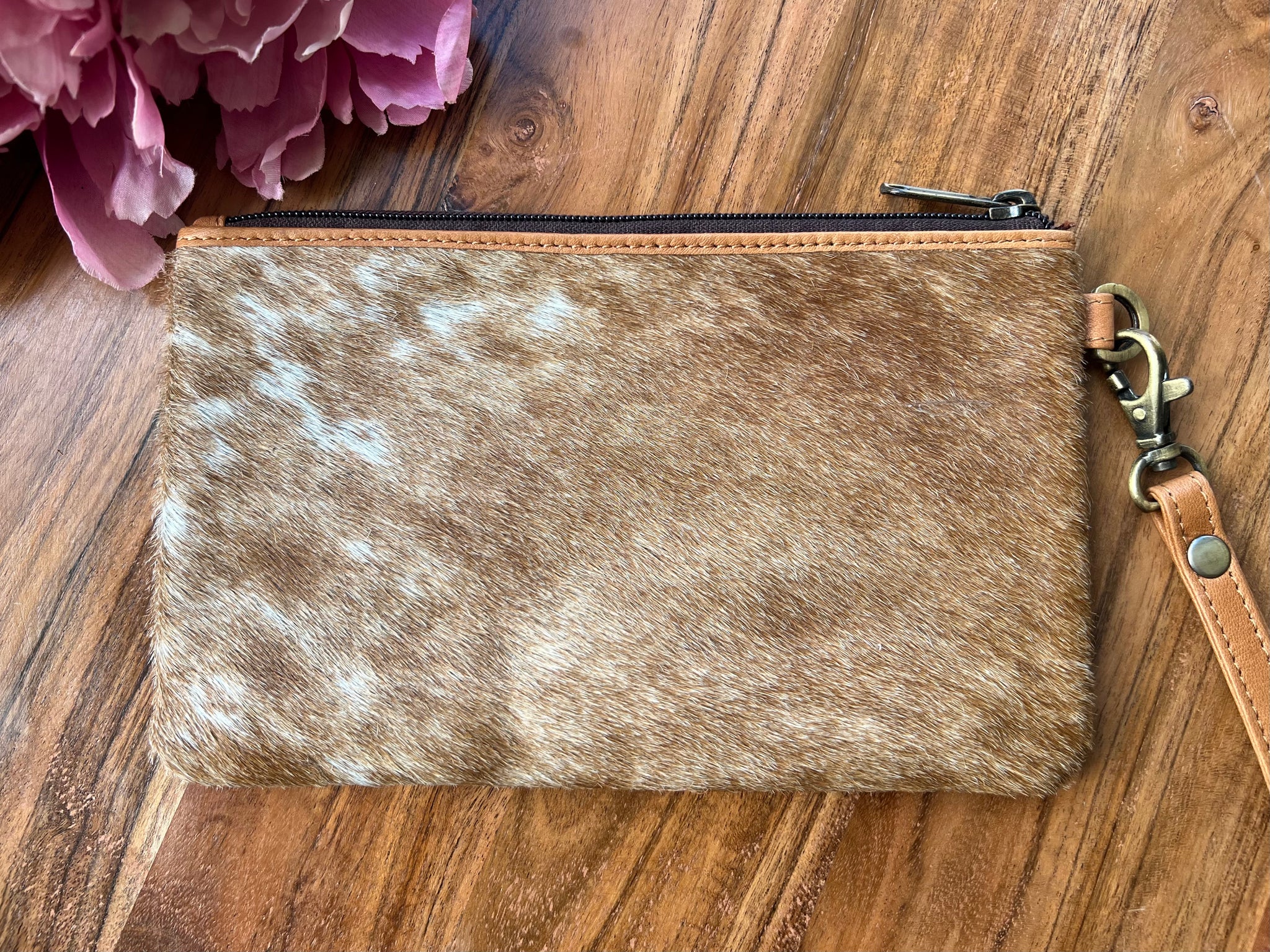 ‘Harper' Cowhide Clutch
