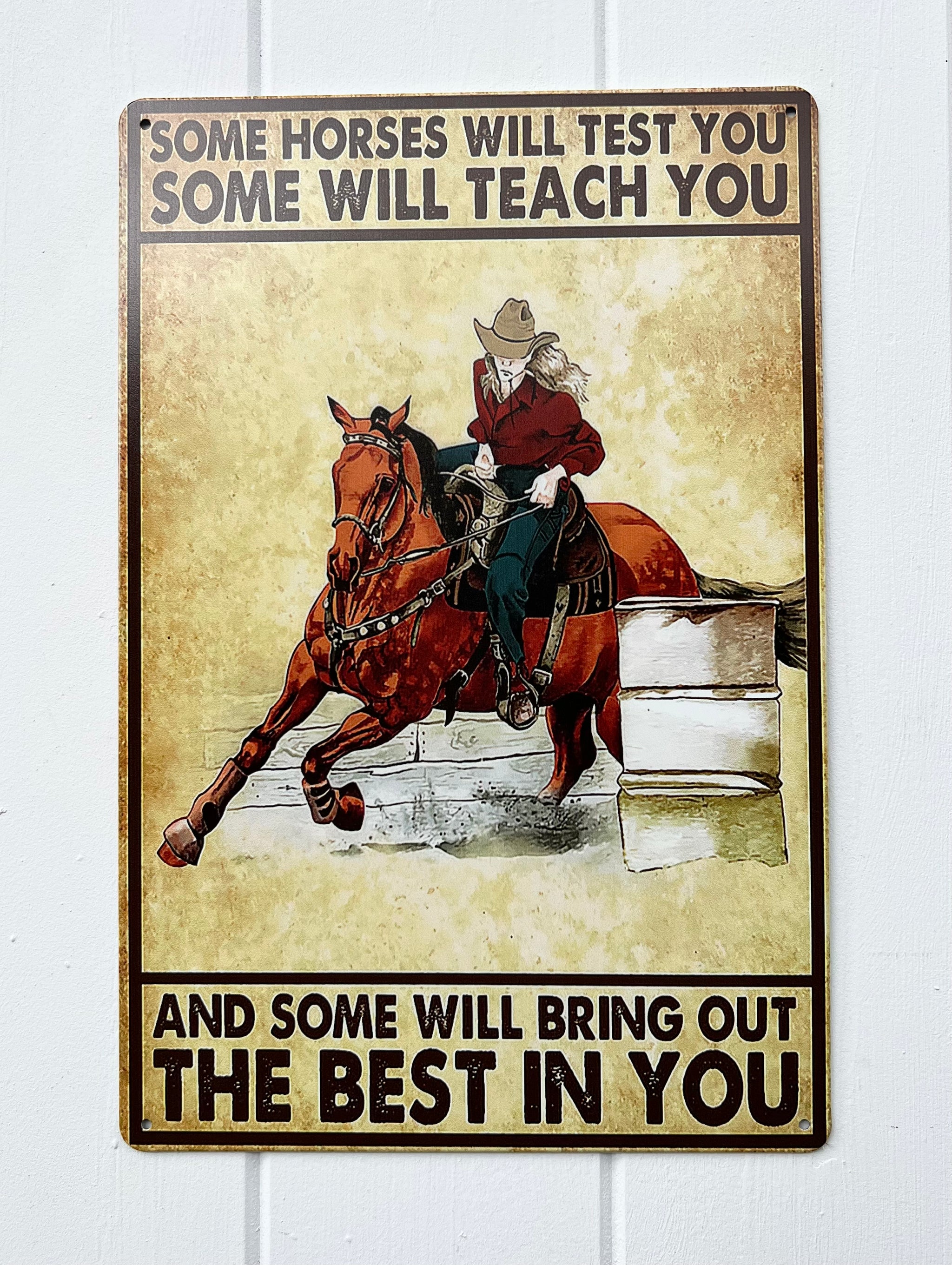 ‘Some Horses’ Western Rodeo Tin Sign