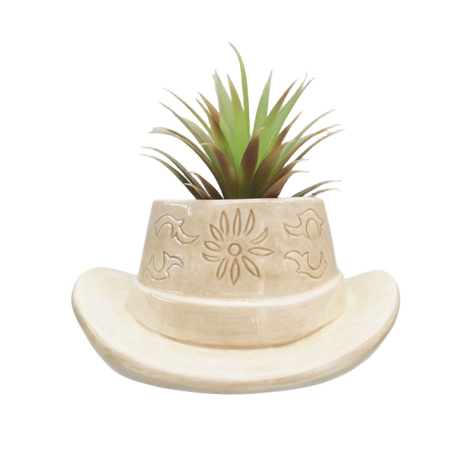 *** PRE-ORDER*** Cowboy Hat Planter - Tan