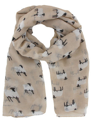 Latte Suffolk Sheep Scarf