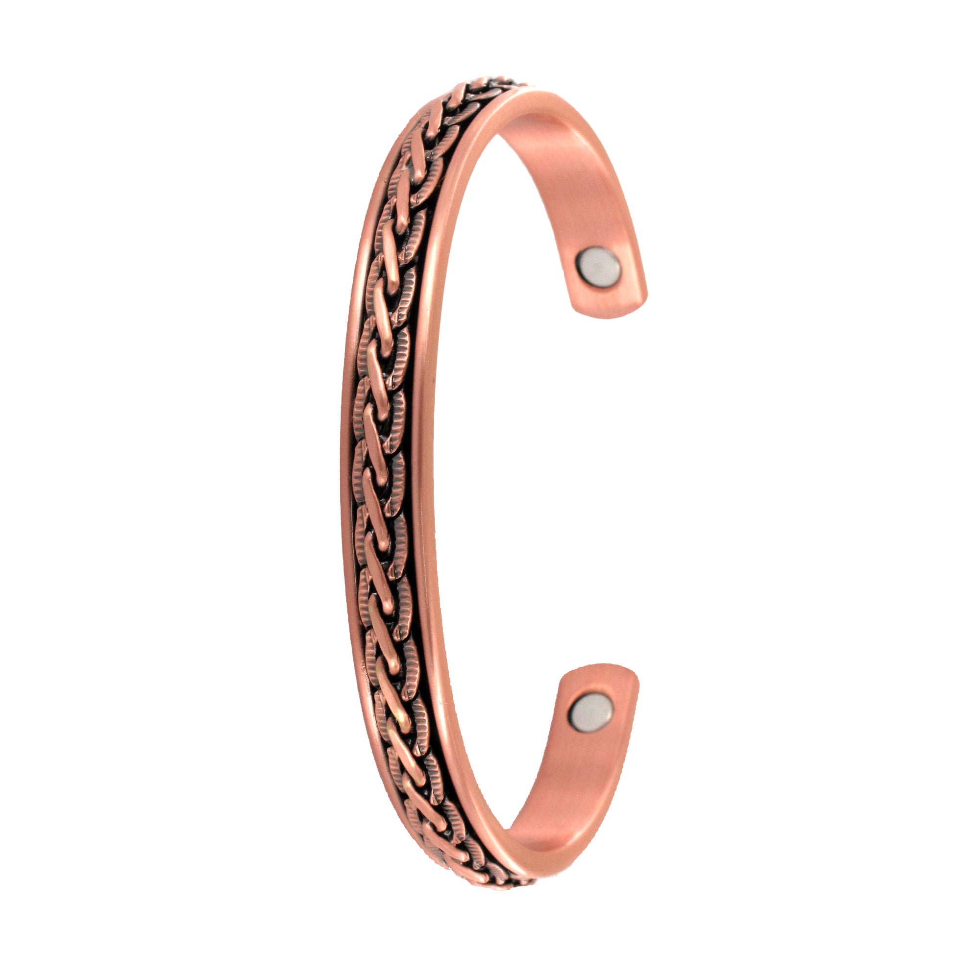 Copper Bracelet - Pressed Link