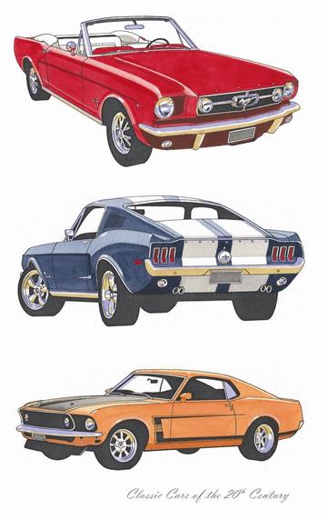 Mustang Tea Towel