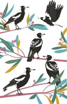 Magpie Tea Towel