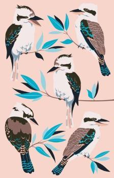 Kookaburra Tea Towel