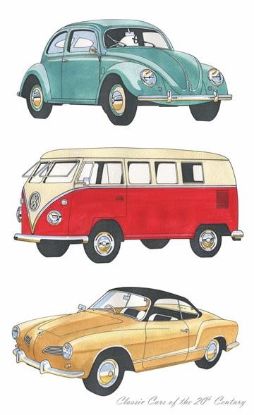 Volkswagen Tea Towel