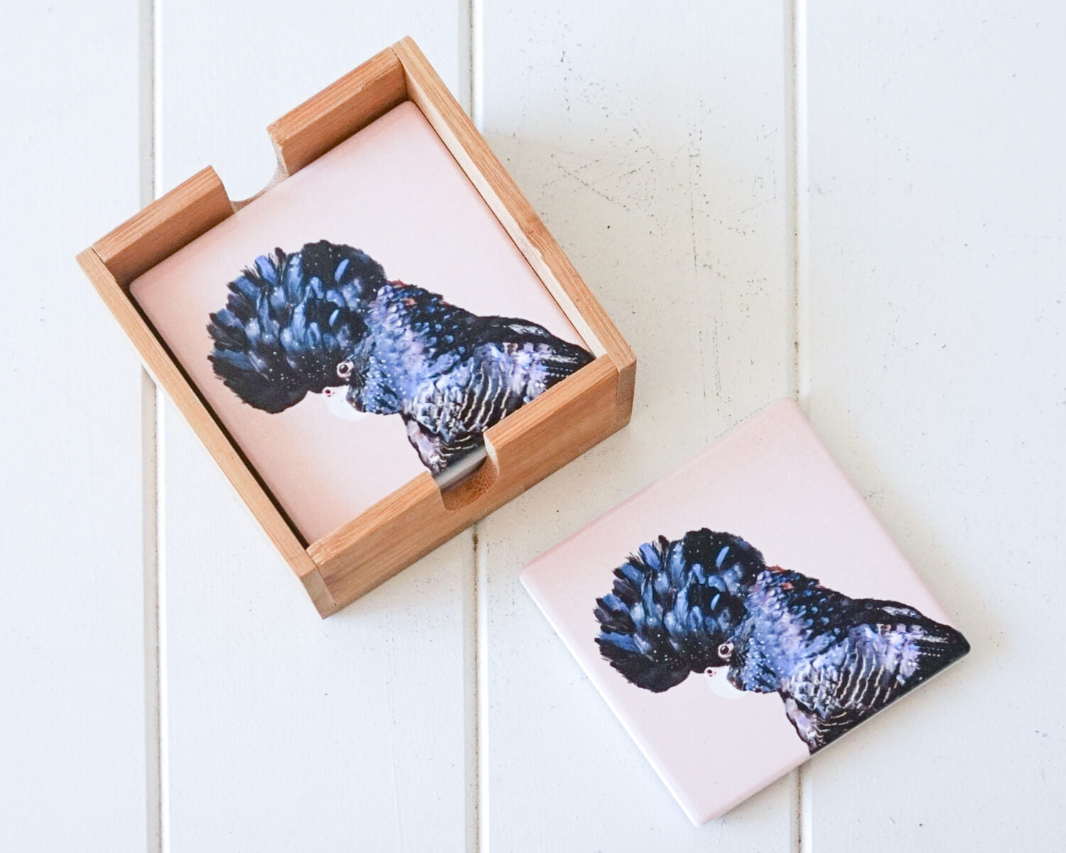 'Mr Cockatoo' Coaster Set