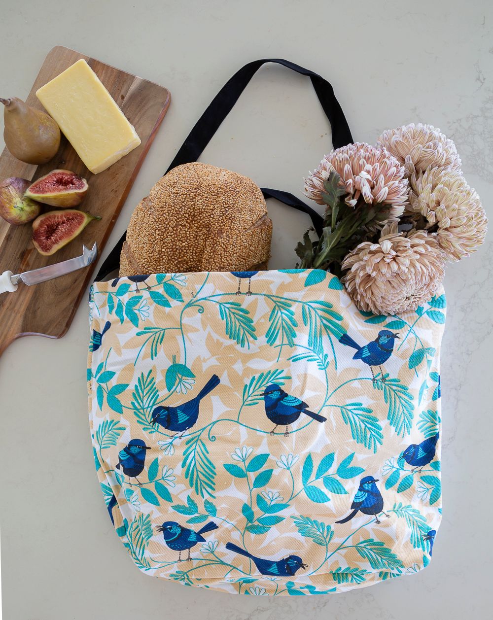 Blue Wren Tote Bag