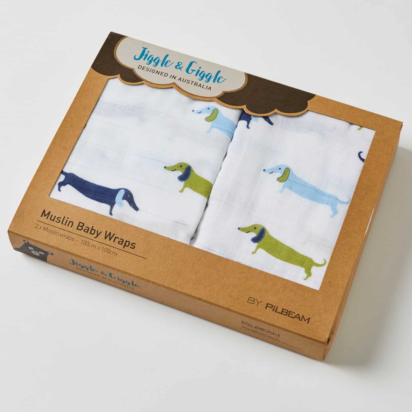 Dachshund Muslin Wraps