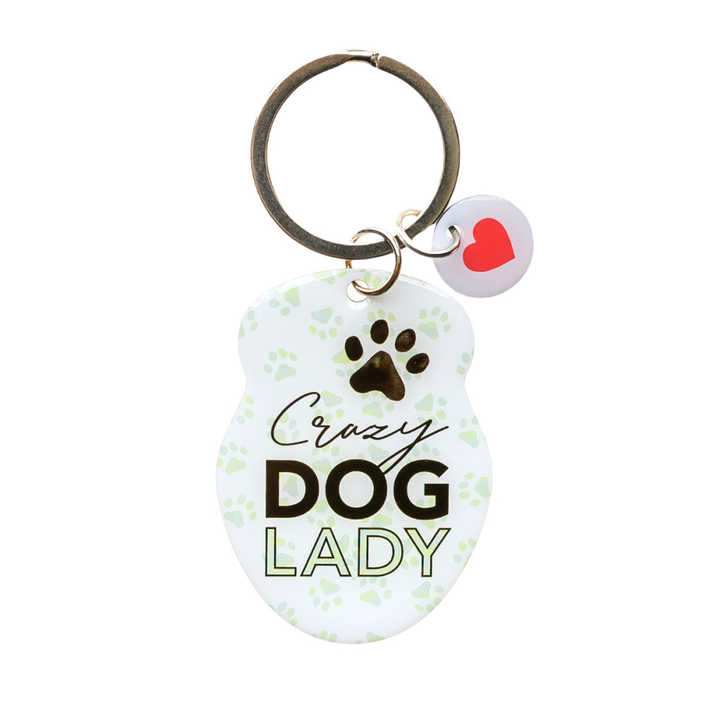 'Crazy Dog Lady' Key ring