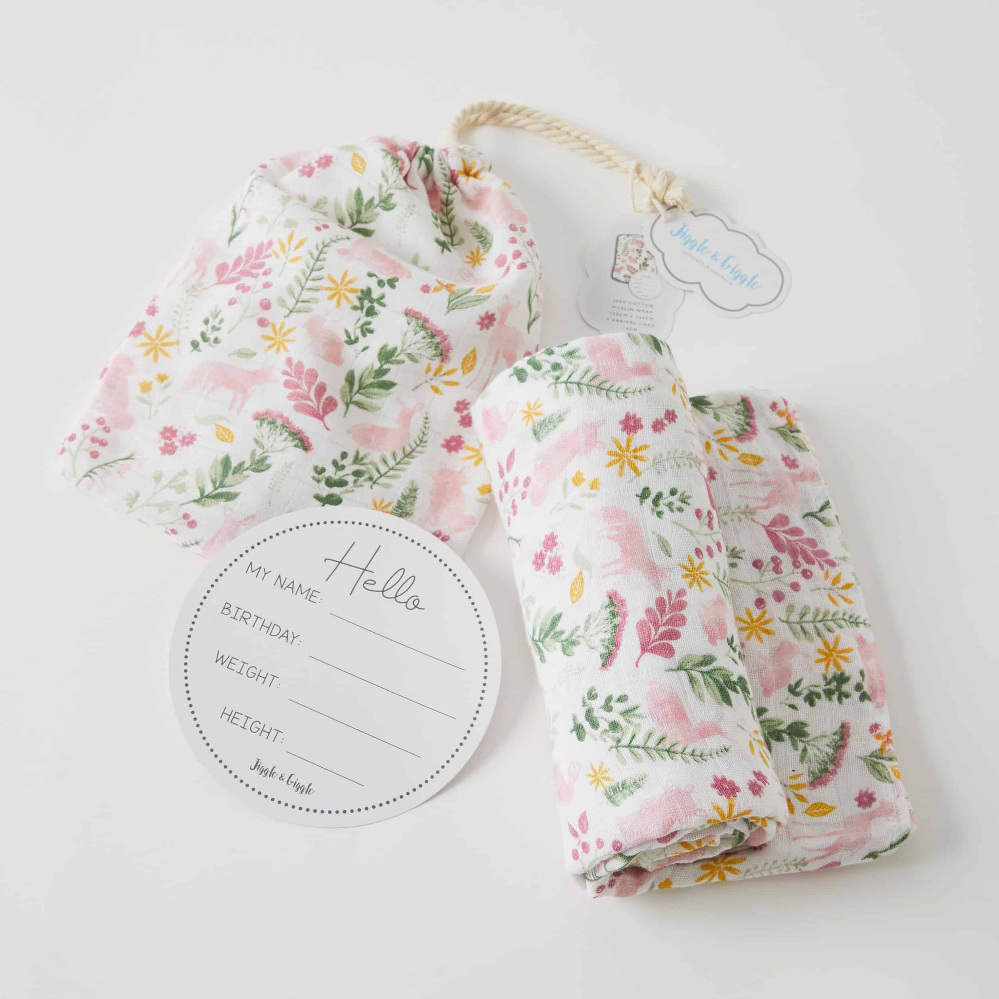 Earth Spirit Muslin Wrap + Arrival Card