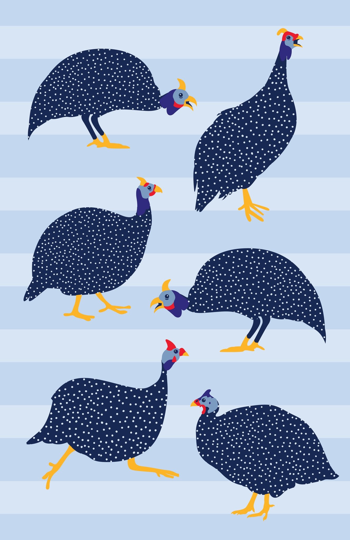 Guinea Fowl Tea Towels