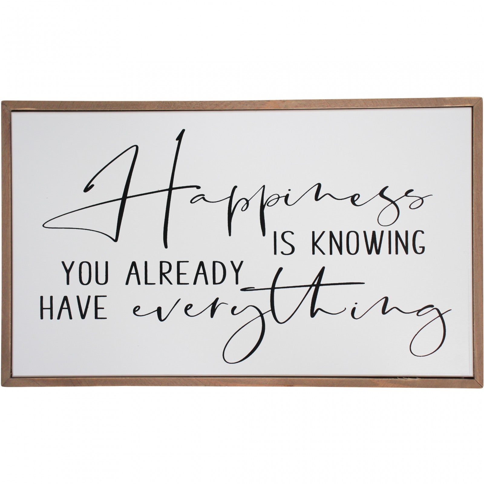 'Happiness' Wooden Wall Art