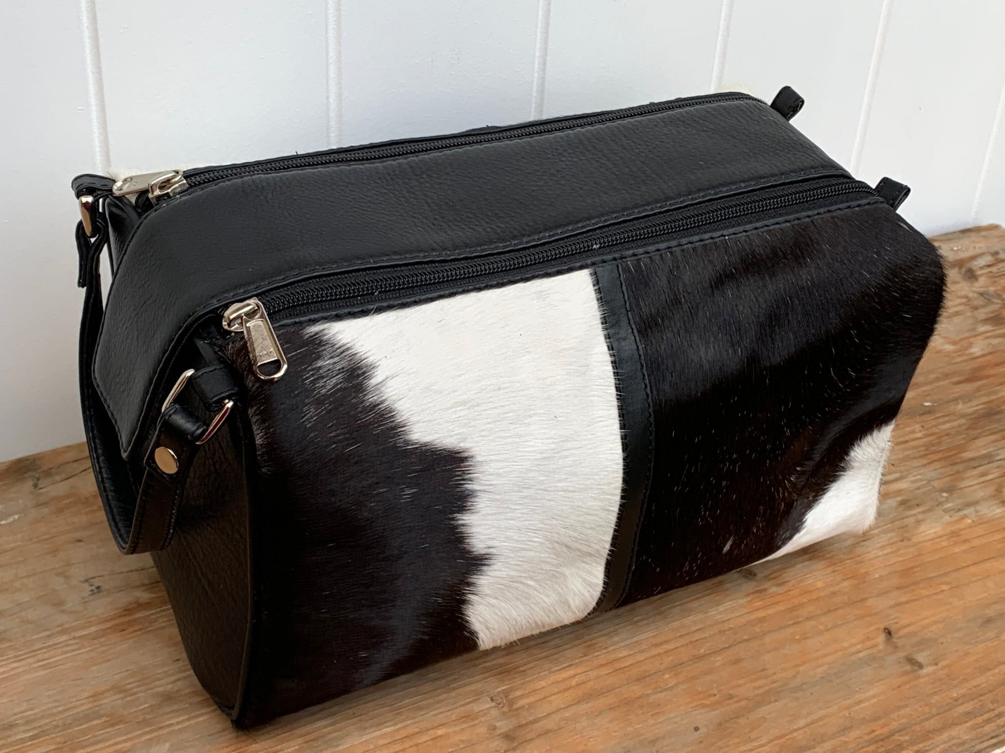 'Aubrey' Cowhide Toiletry Bag