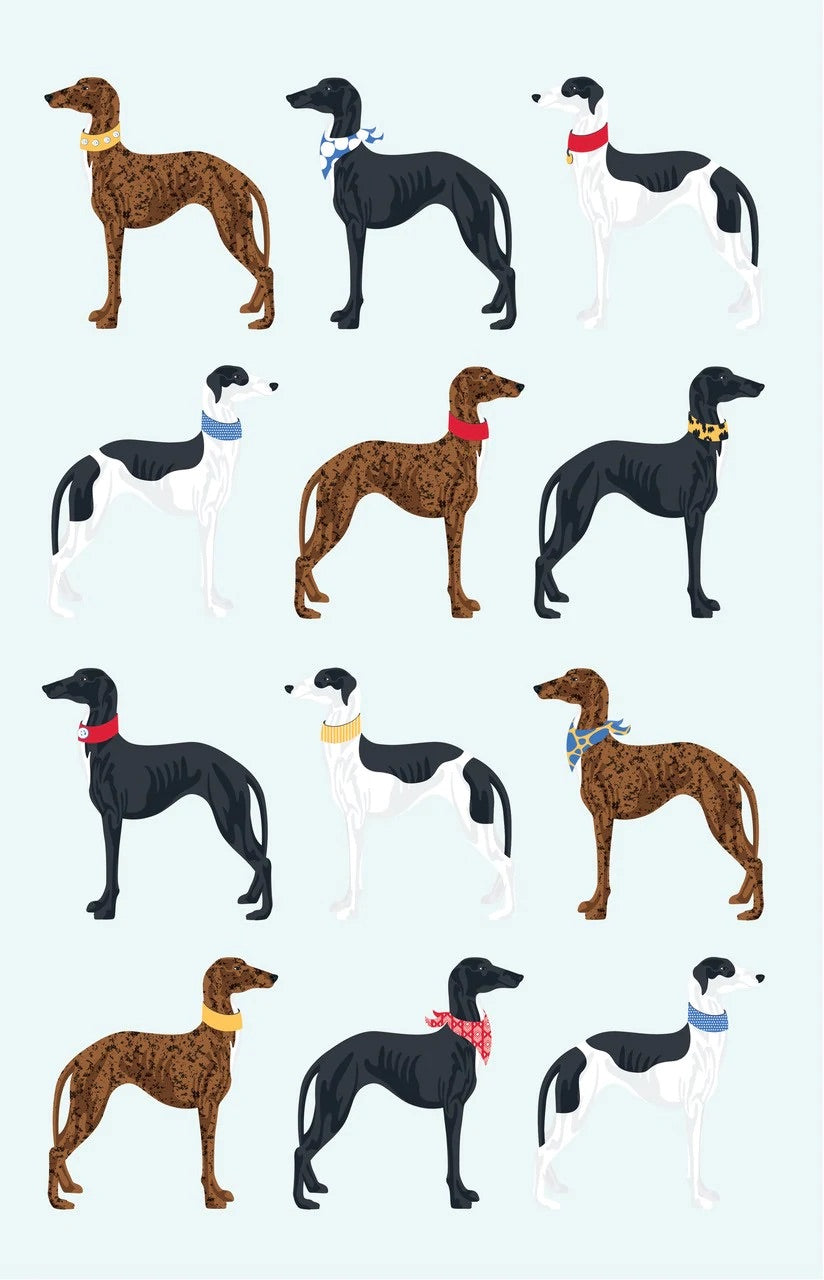 Greyhound Tea Towel