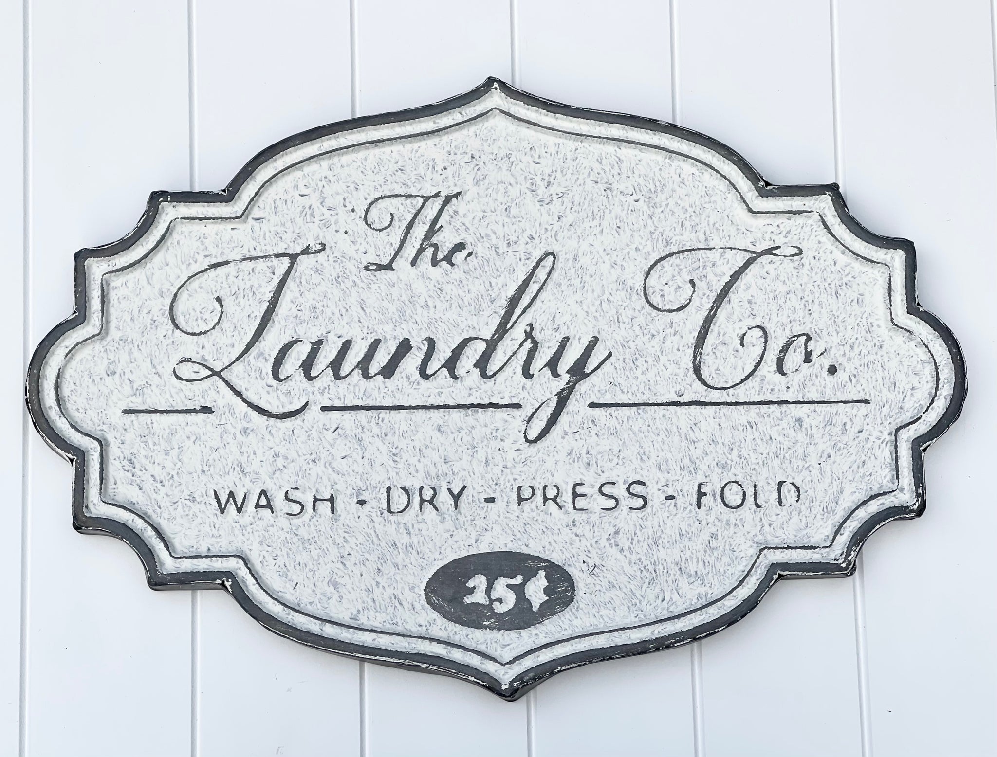 ‘The Laundry Co’ Metal Sign