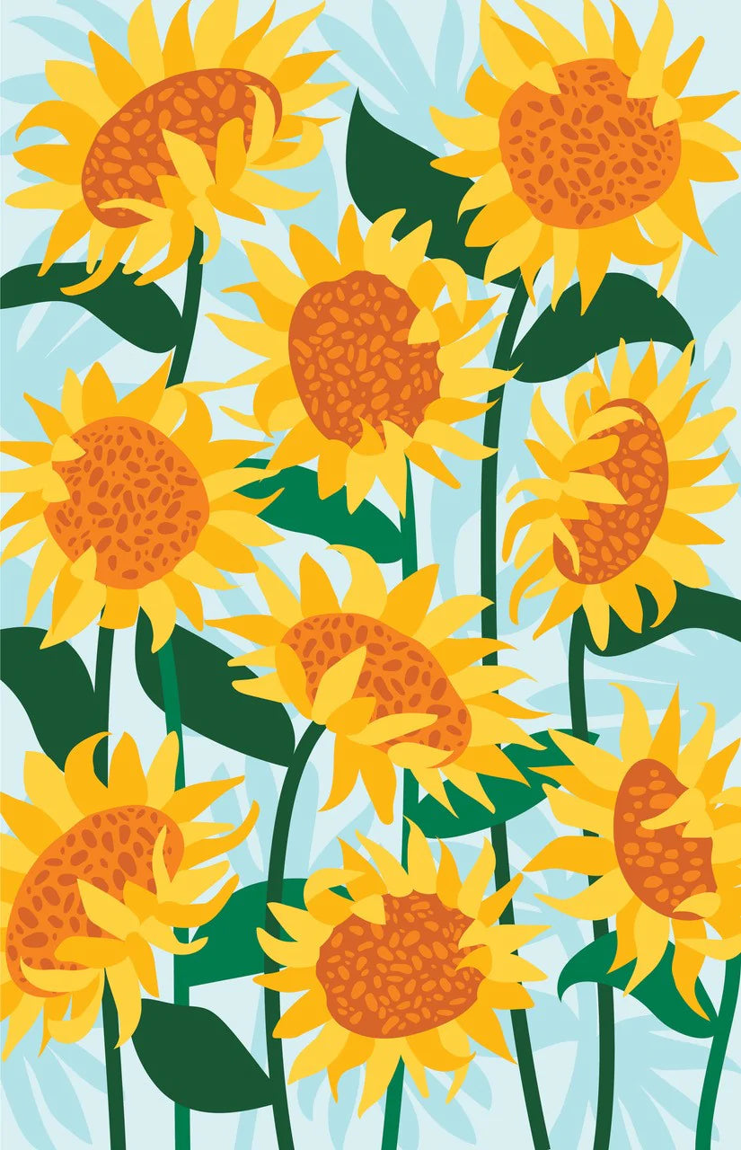 Sunflowers Tea Towel