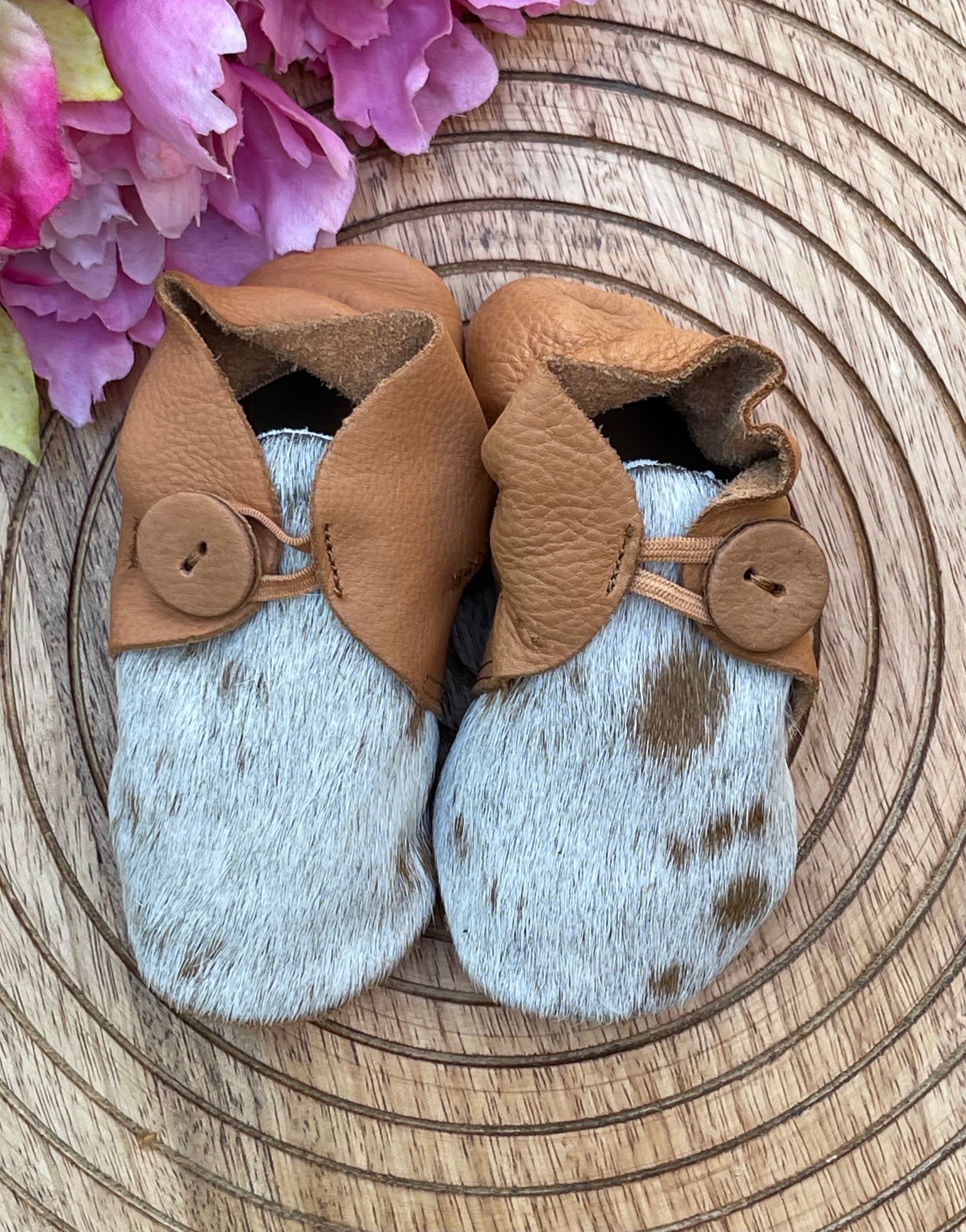 Baby Cowhide Moccasins
