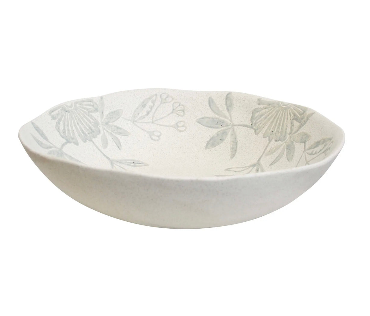 Summer Garden Ceramic Platter - Blue