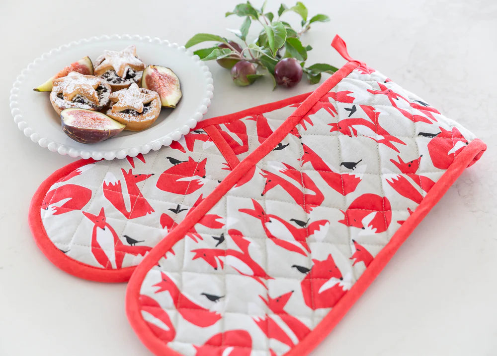 Fox Double Oven Mitt