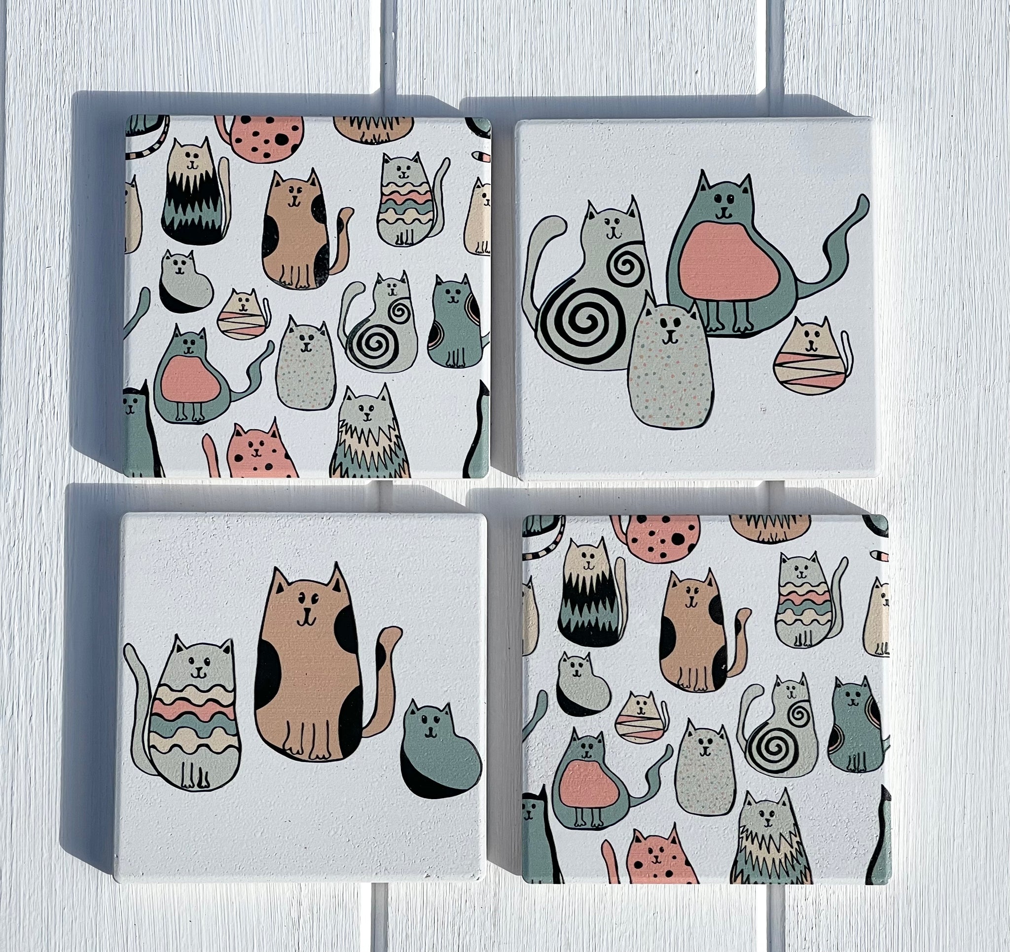 Crazy Cats Coasters