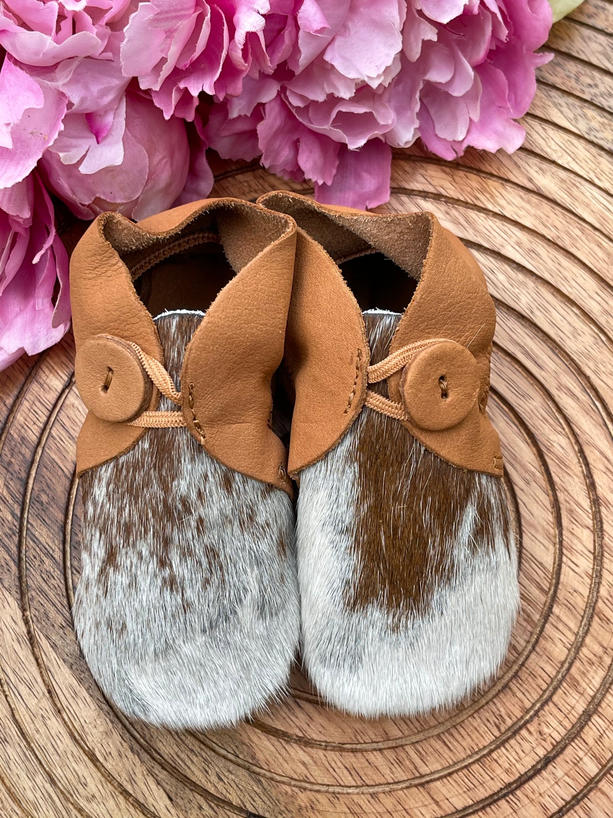 Baby Cowhide Moccasins