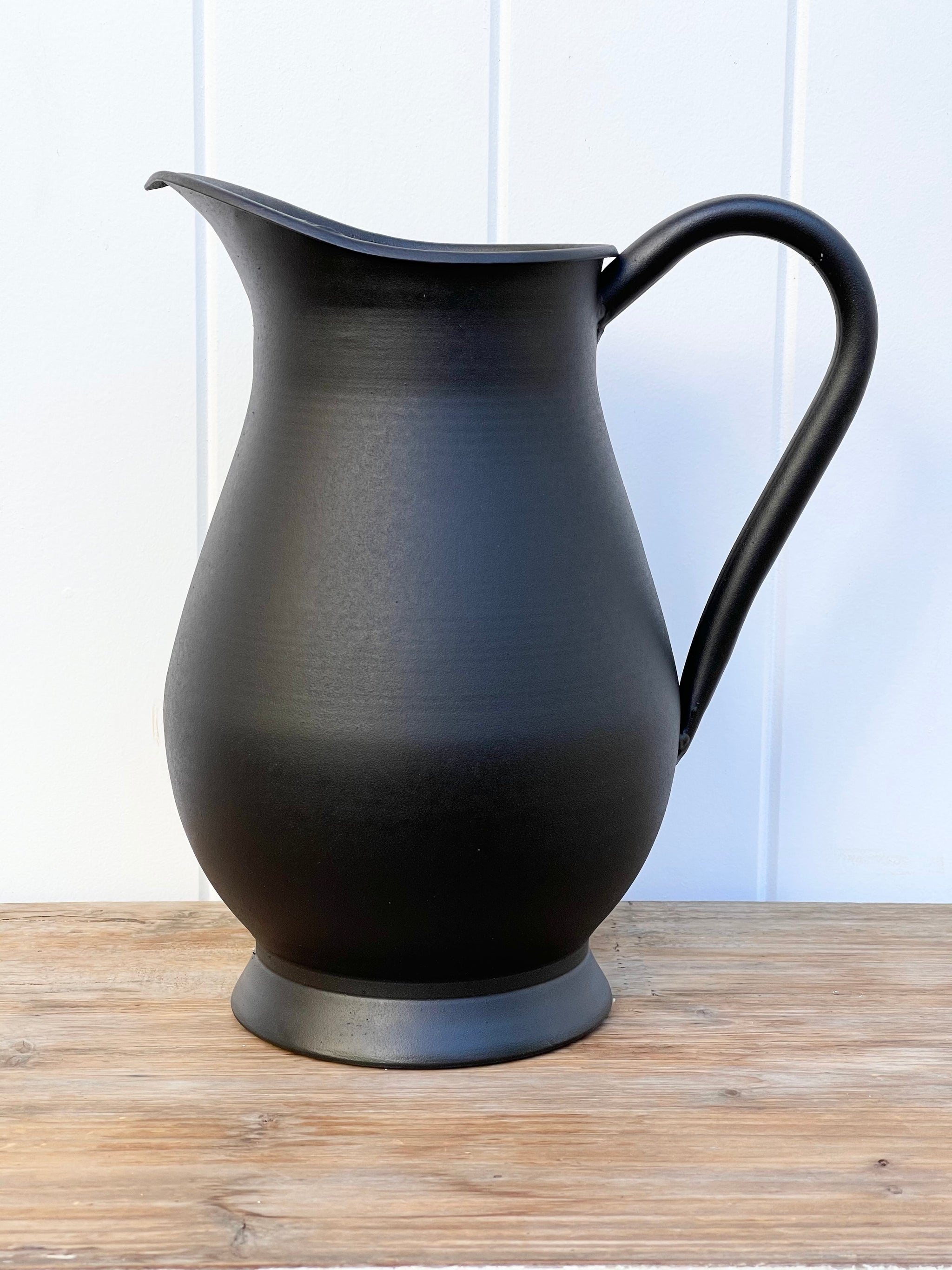 Large Matt Black Jug