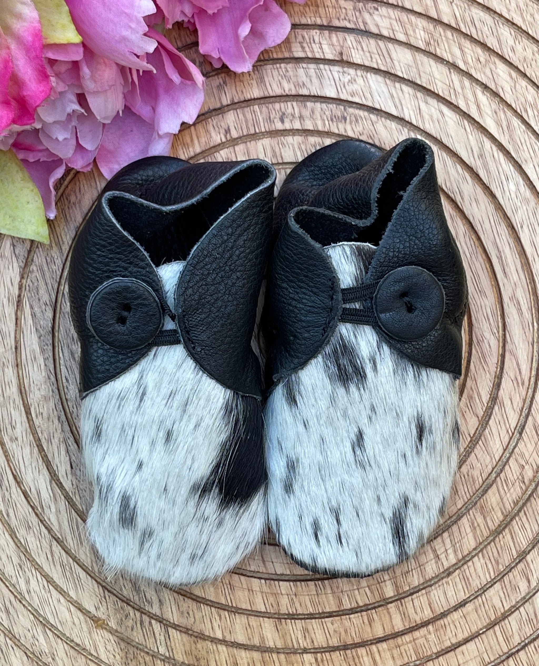 Baby Cowhide Moccasins
