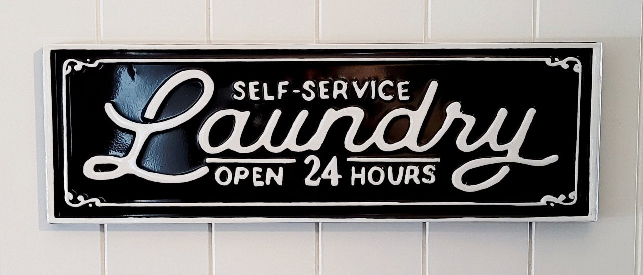 ‘Laundry' Enamel Sign