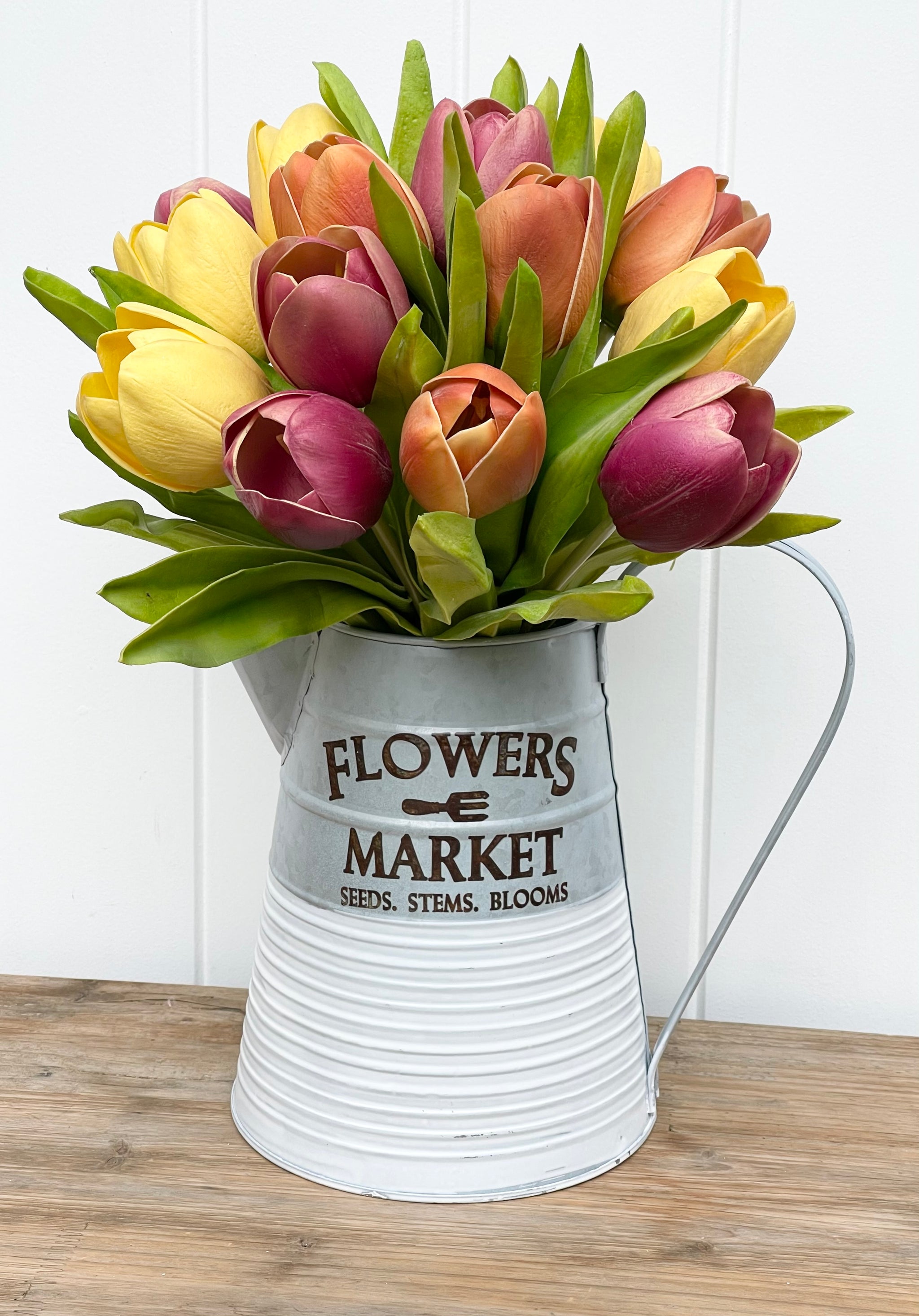 'Flowers Market' Metal Jug
