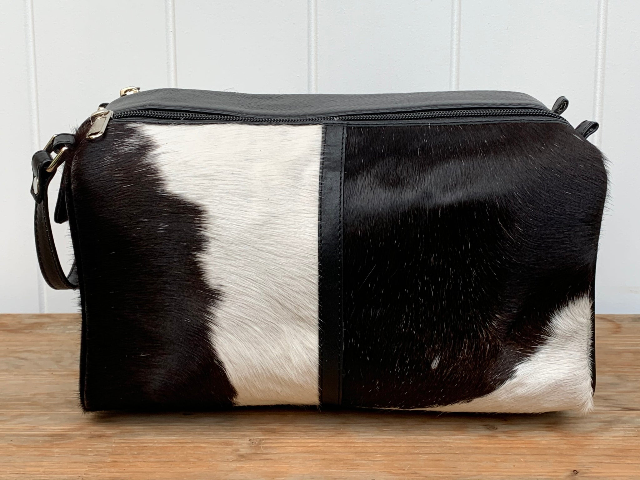'Aubrey' Cowhide Toiletry Bag