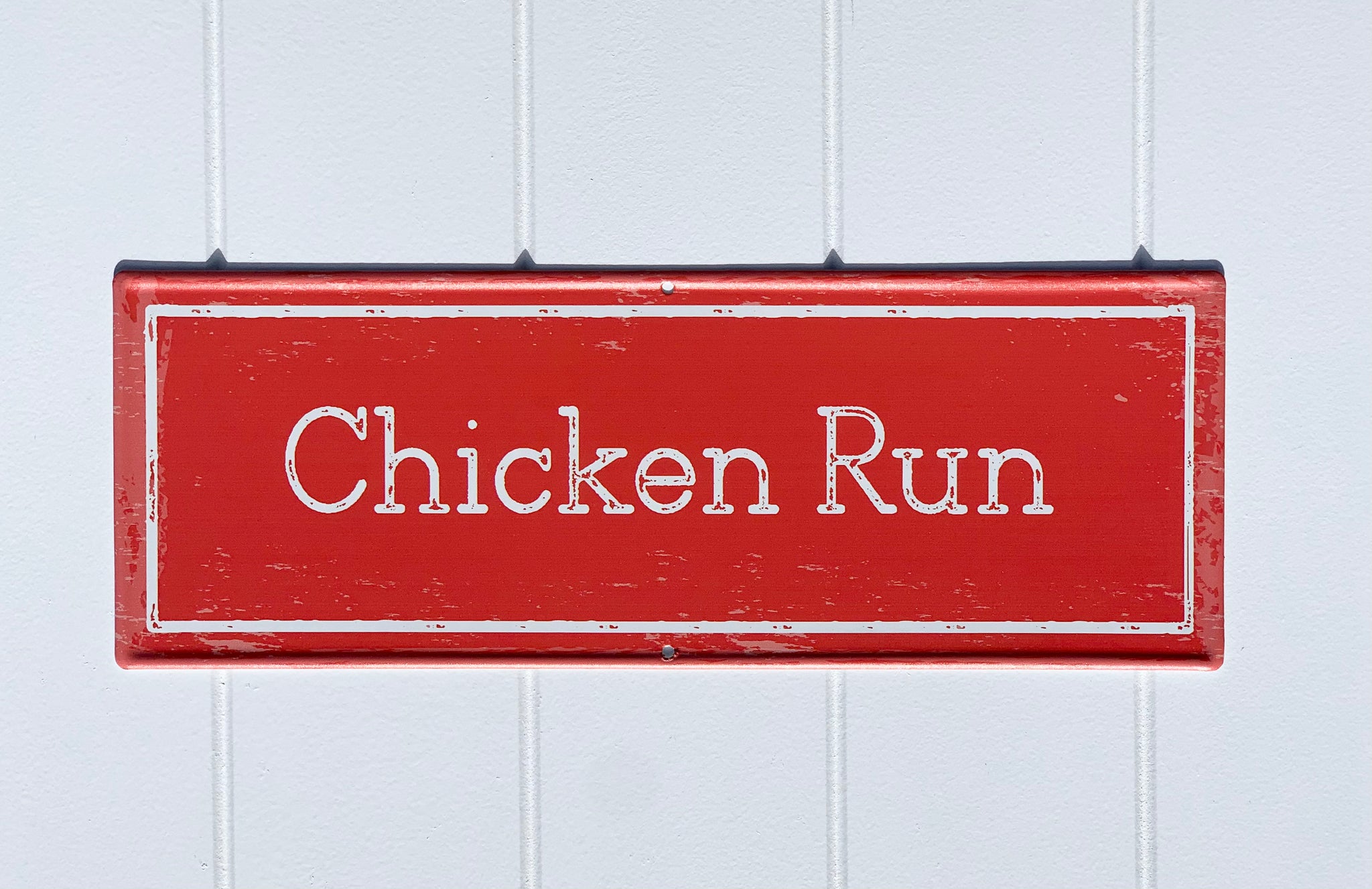'Chicken Run' Sign