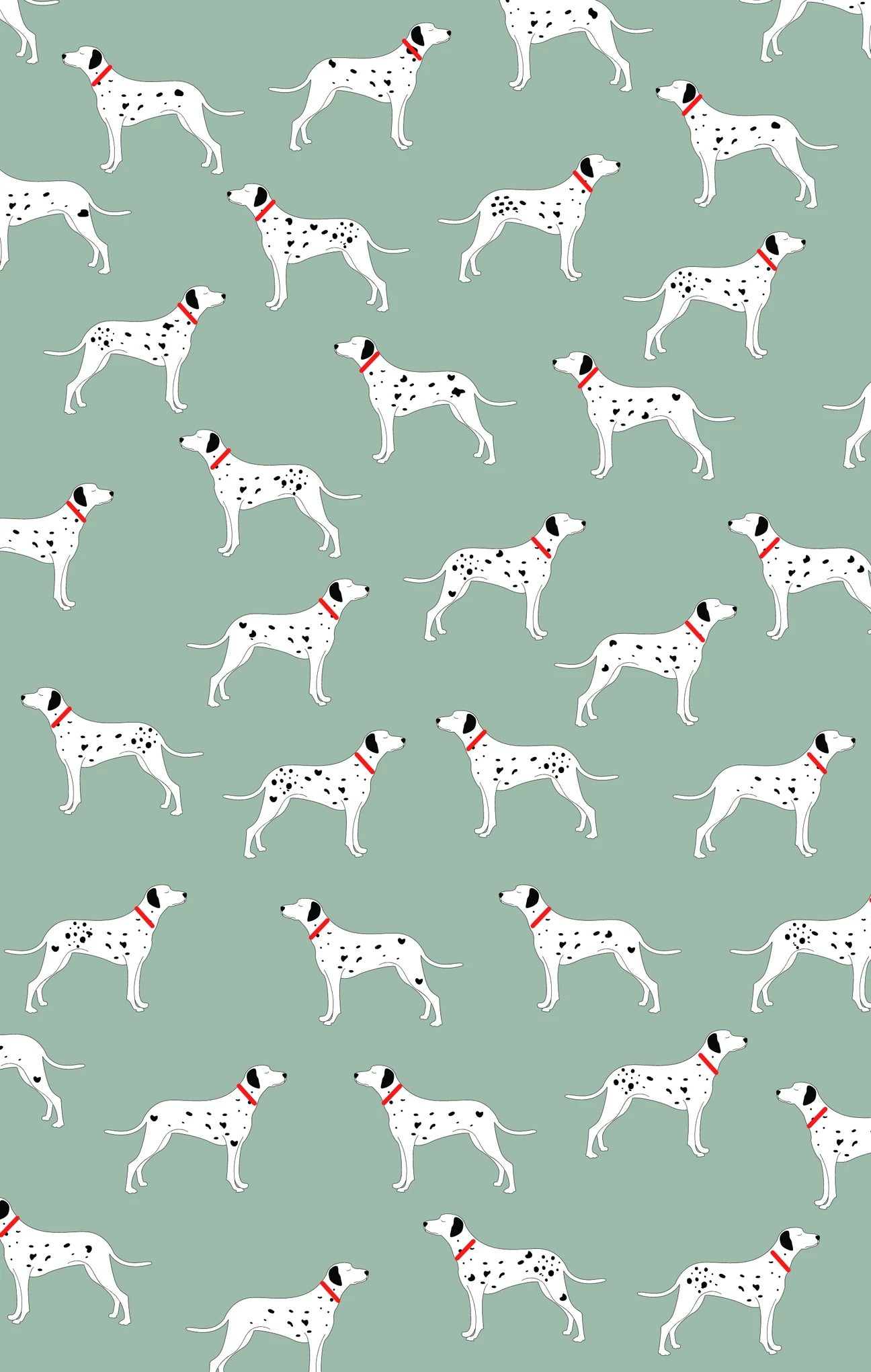 Delightful Dalmatian's Tea Towel