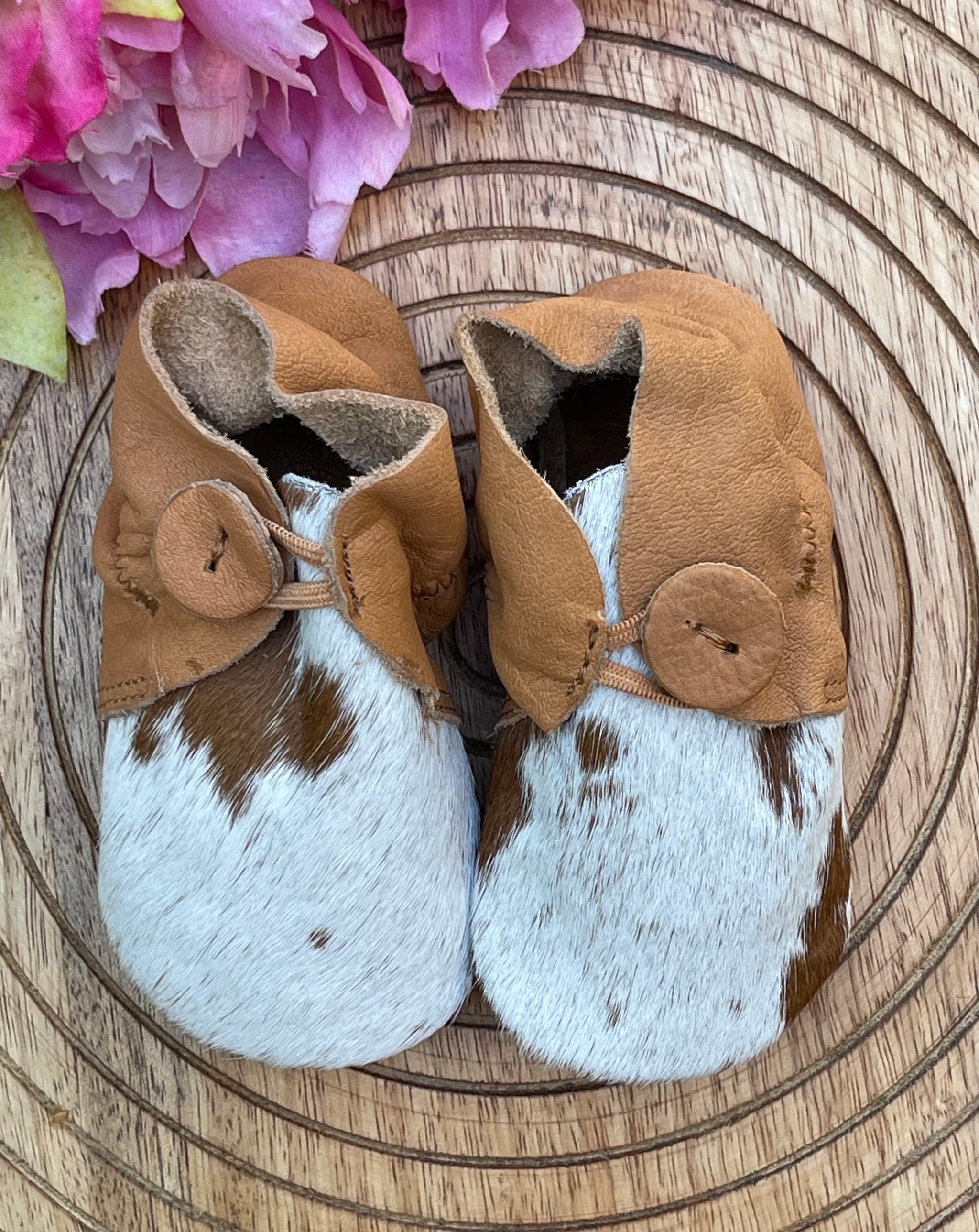 Baby Cowhide Moccasins