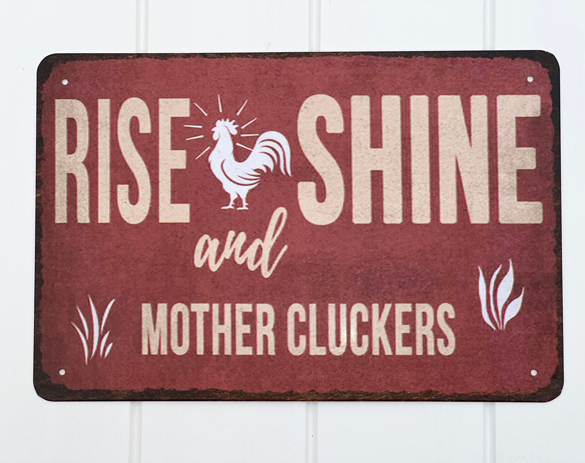 ‘Rise & Shine’ Tin Sign