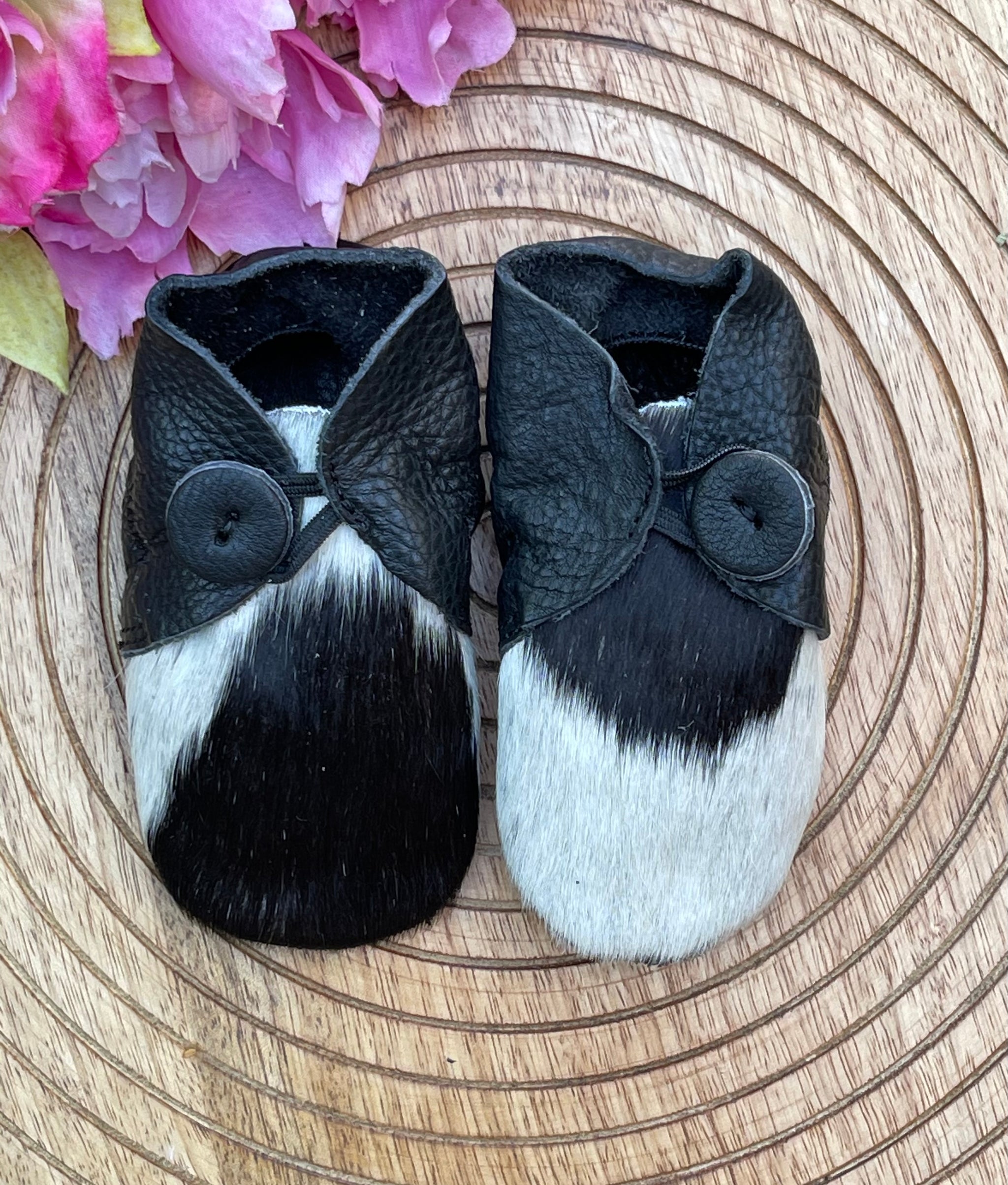 Baby Cowhide Moccasins